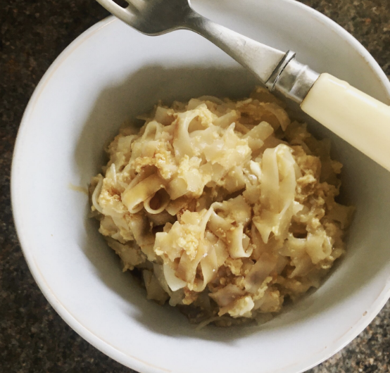 Delicious eggy noodles