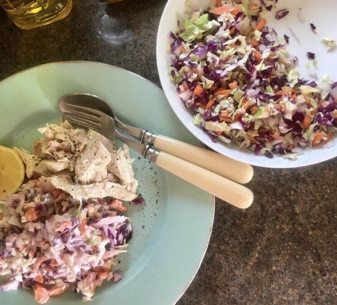 Greek yogurt coleslaw