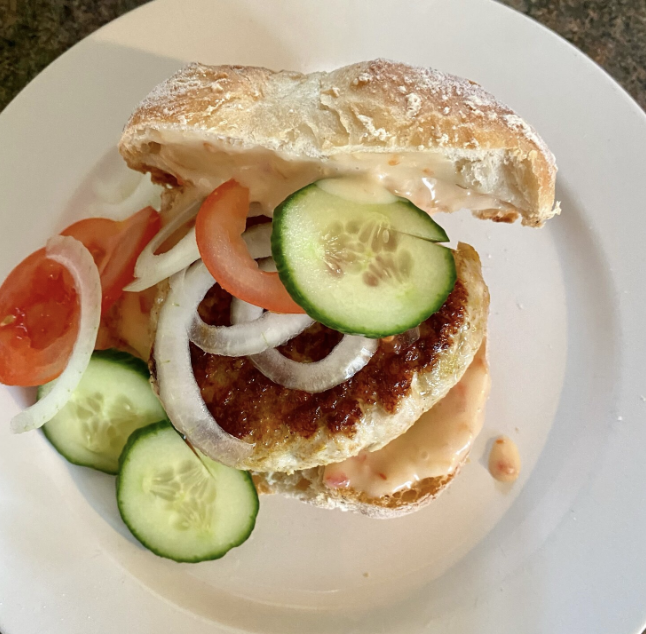 Thai green curry turkey burgers
