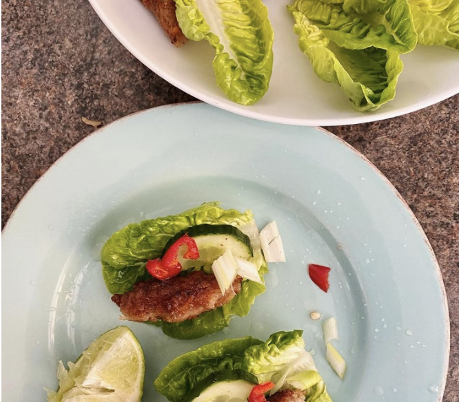 Thai Isaan-style sausage salad - sai krok isan