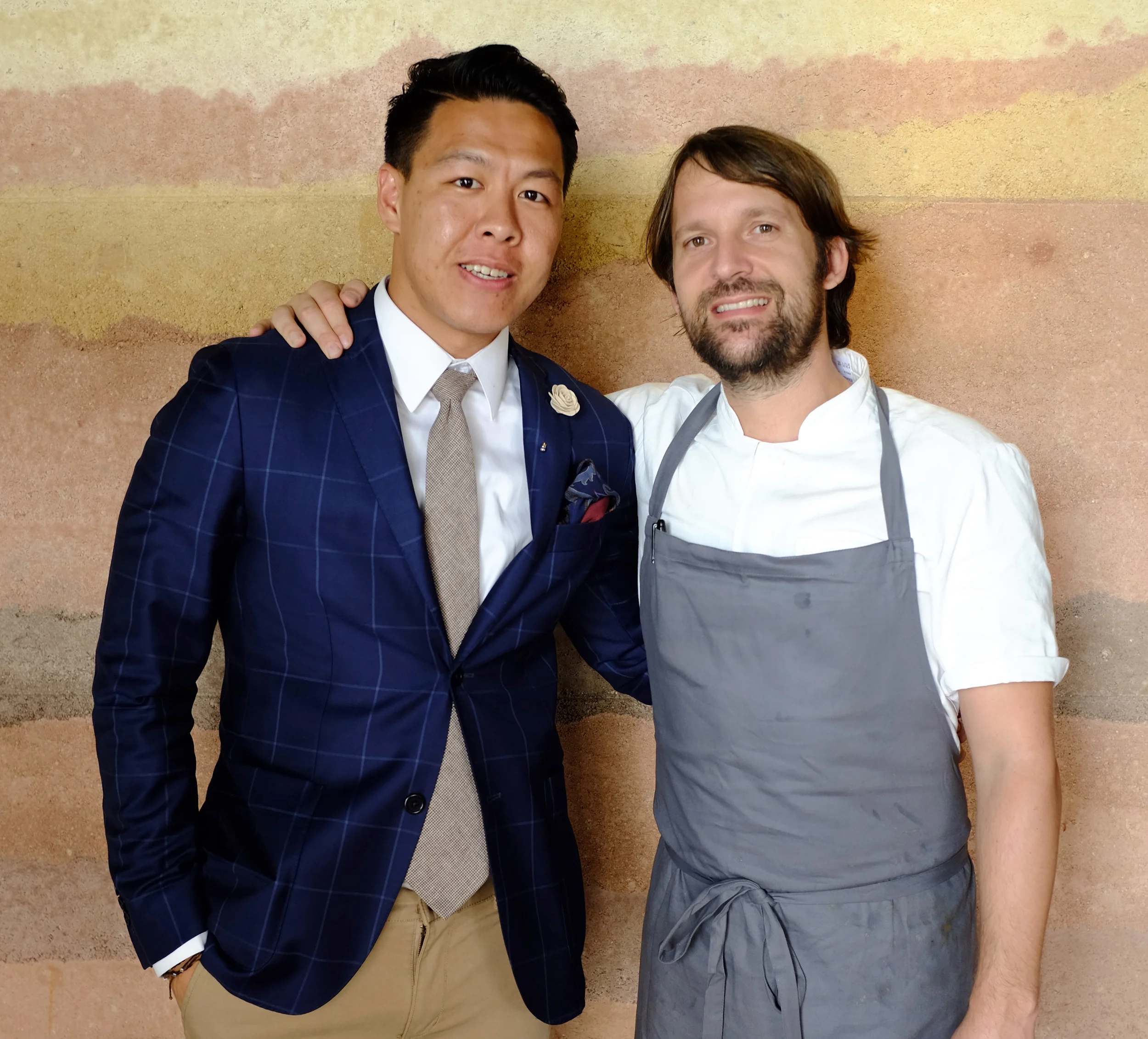 Creative Director of Mr. Gumbatron, Lex Mak with Rene Redzepi.