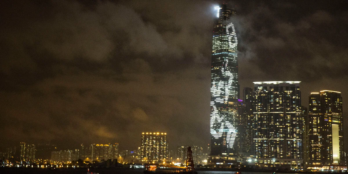 "Time Waterfall" by Tatsuo Miyajima,"Courtesy Art Basel" 
