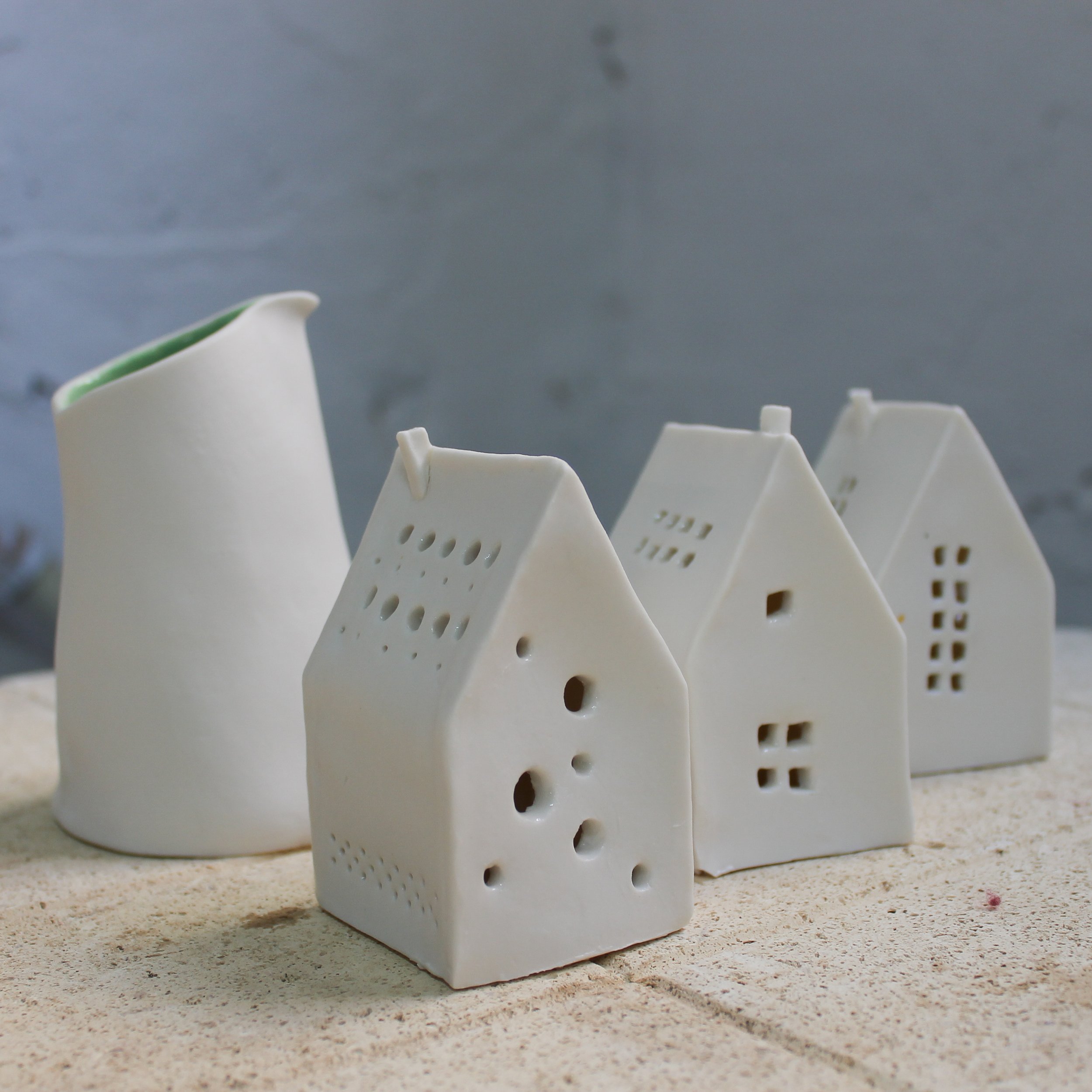 Jessica Thorn Porcelain Workshop Bristol Houses and Jug.jpg