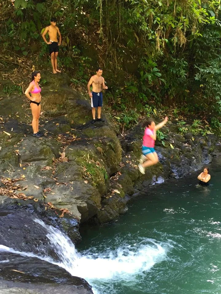 jumping off of waterfall tour