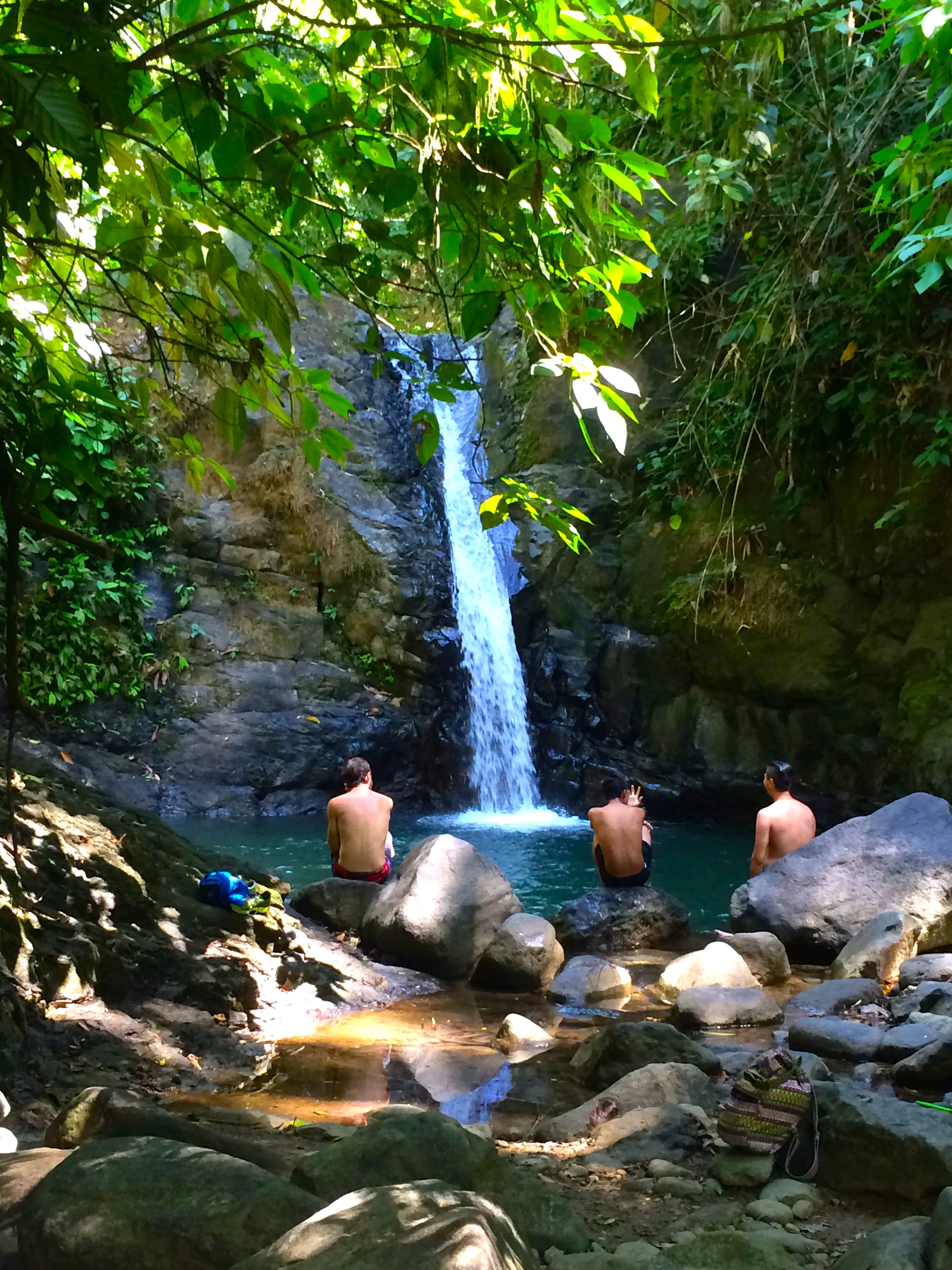 waterfall slide in costa rica