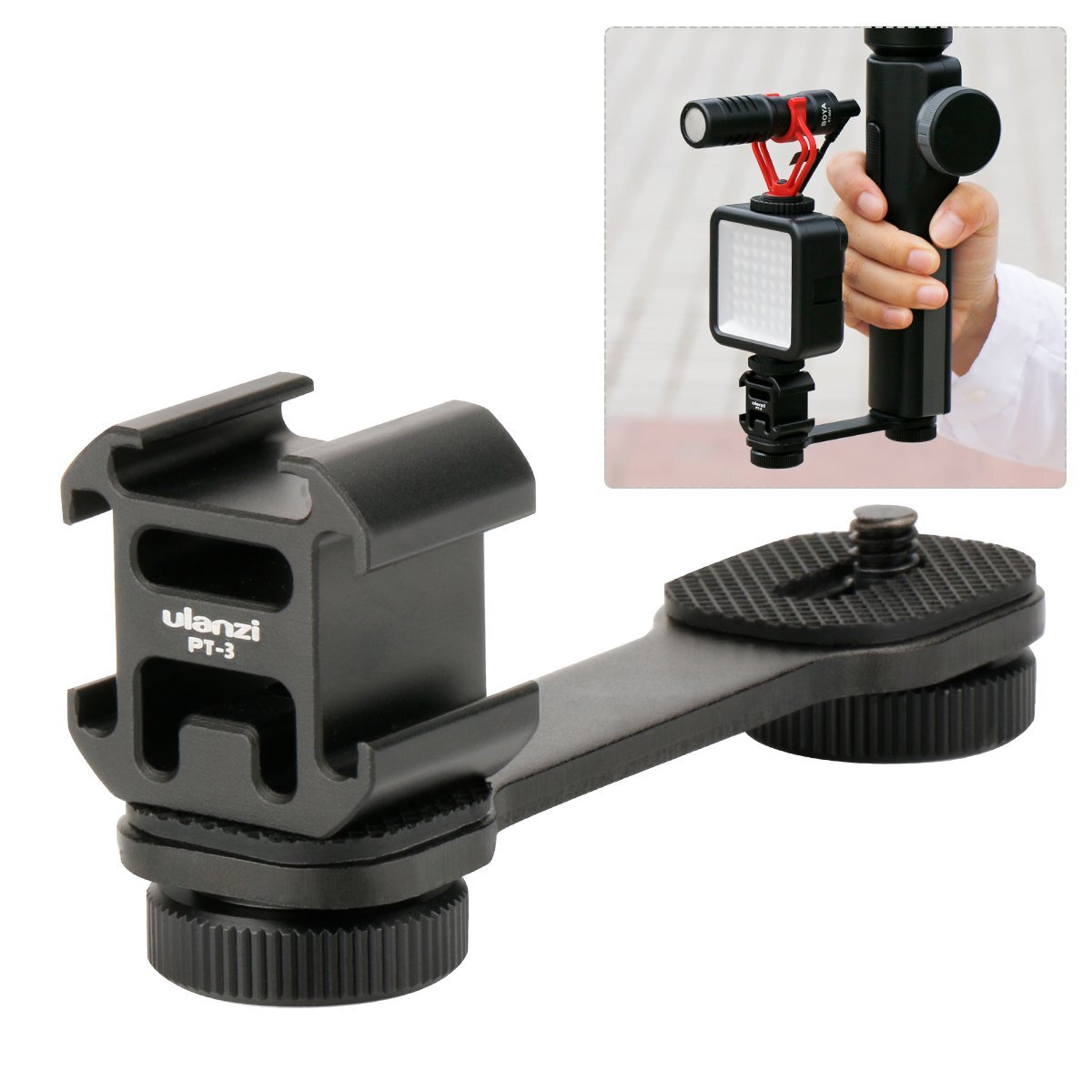 ULANZI Triple Cold Shoe Mount