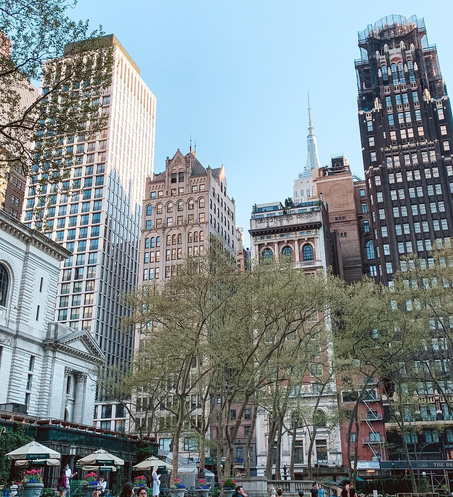 Yesterday&rsquo;s evening stroll in Bryant Park. It&rsquo;s nice to be able to take in the views around the city without the crowds of tourists. Dare I say, New York is actually feeling quite peaceful these days...