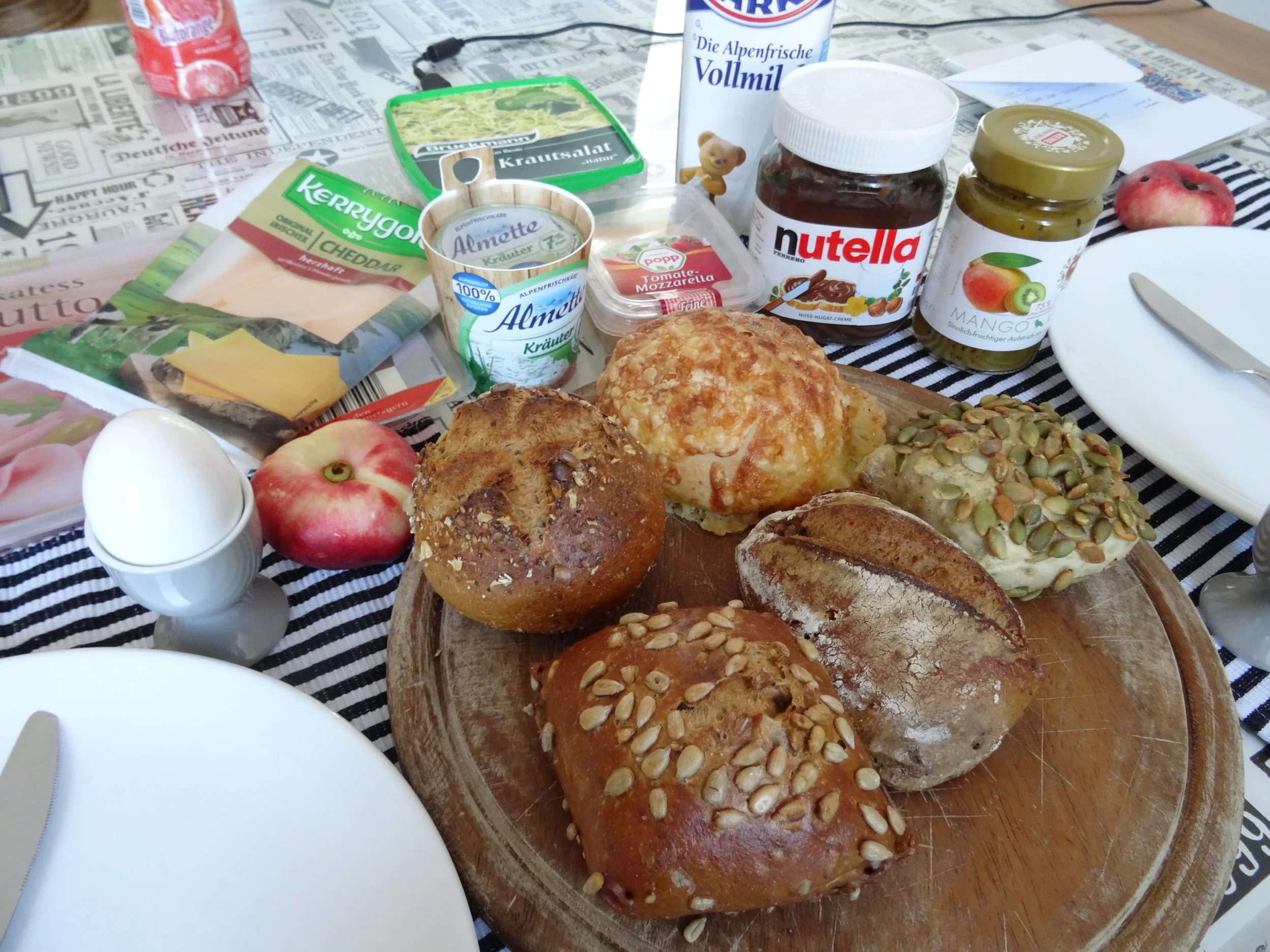22.Aug 2015 : frische Brote von der Bäckerei