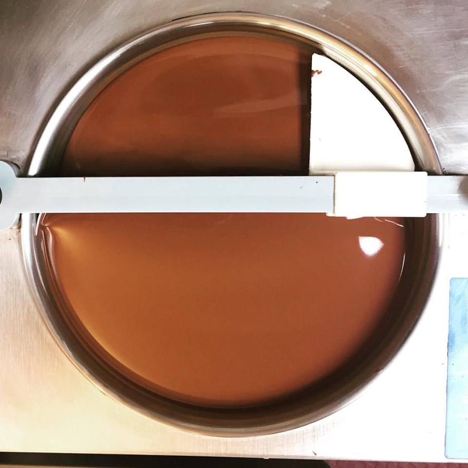 Delicious melted chocolate from Charm School Chocolate