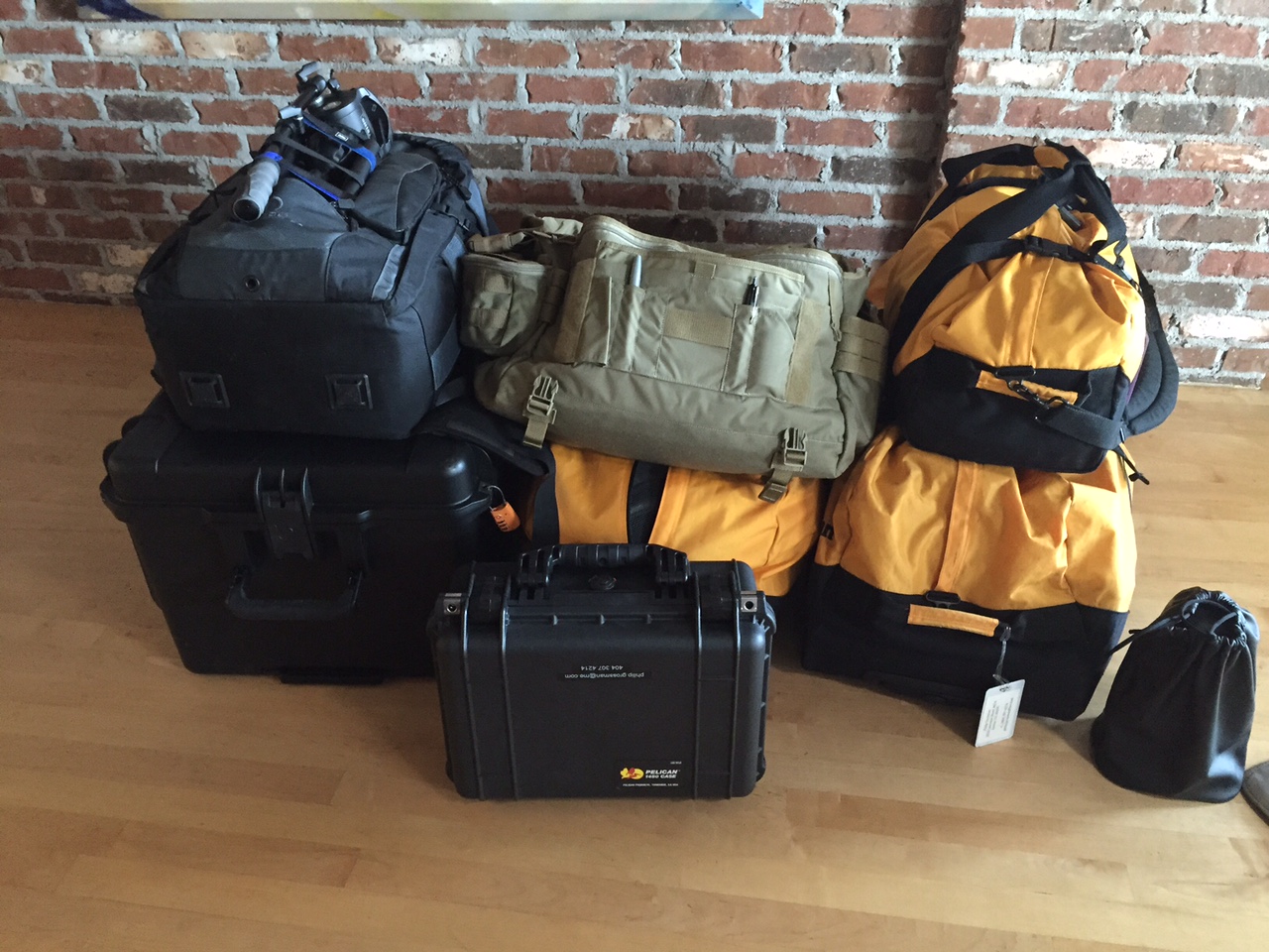 257 lbs of gear heading to Chernobyl