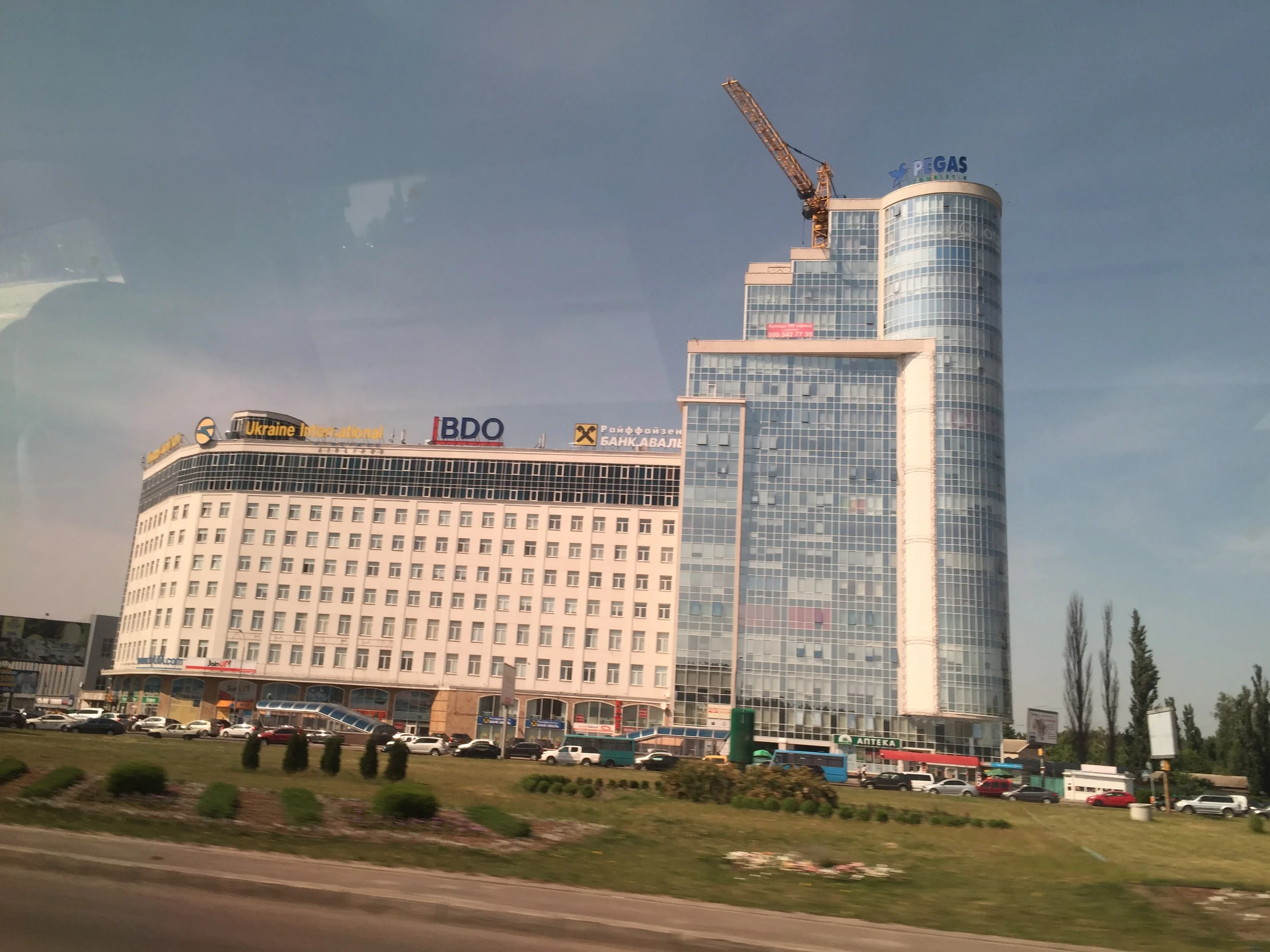 Lots of construction in Kiev