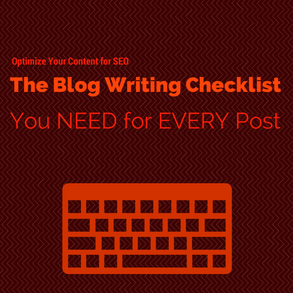 Blog Writing Checklist