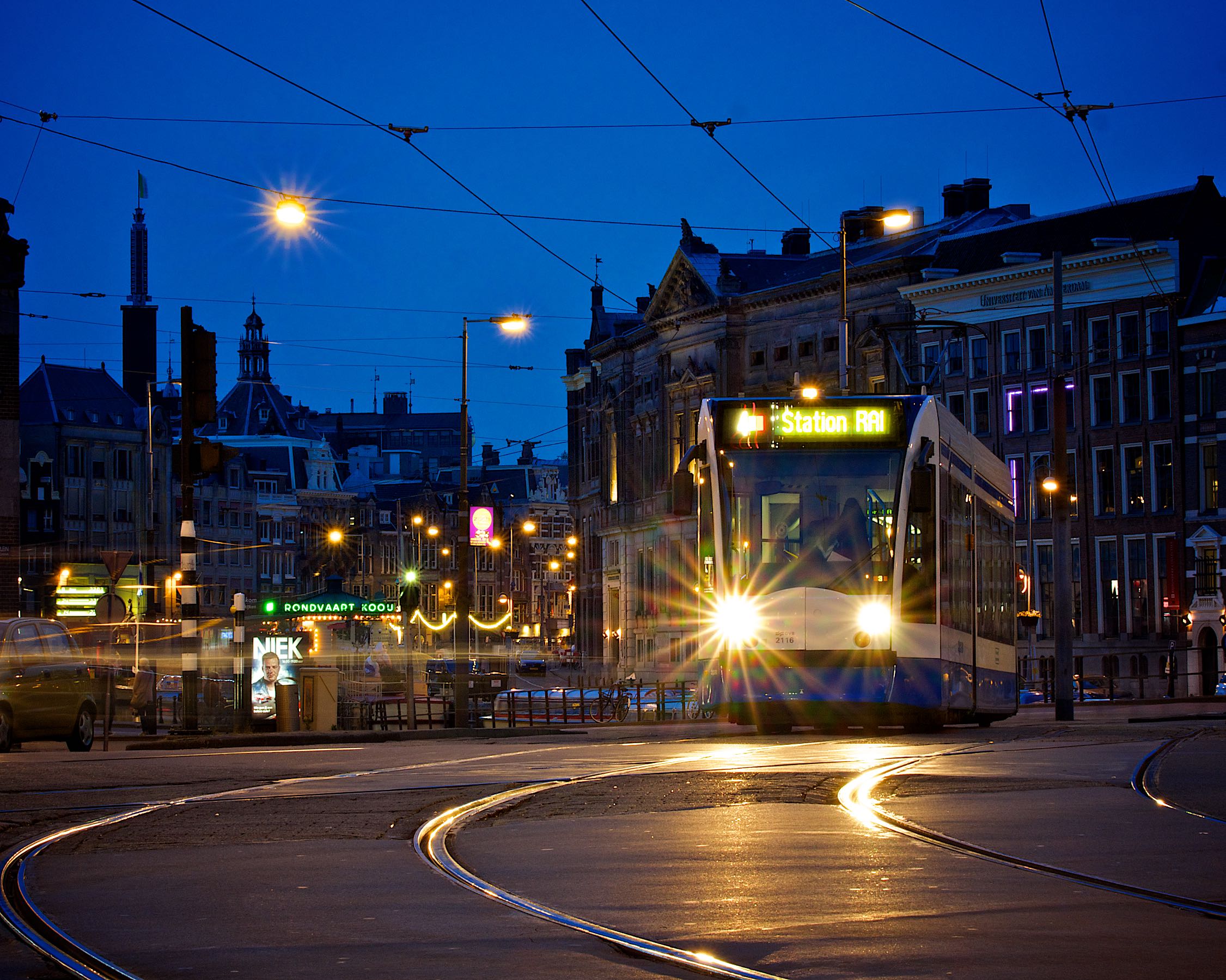 Tram At Night