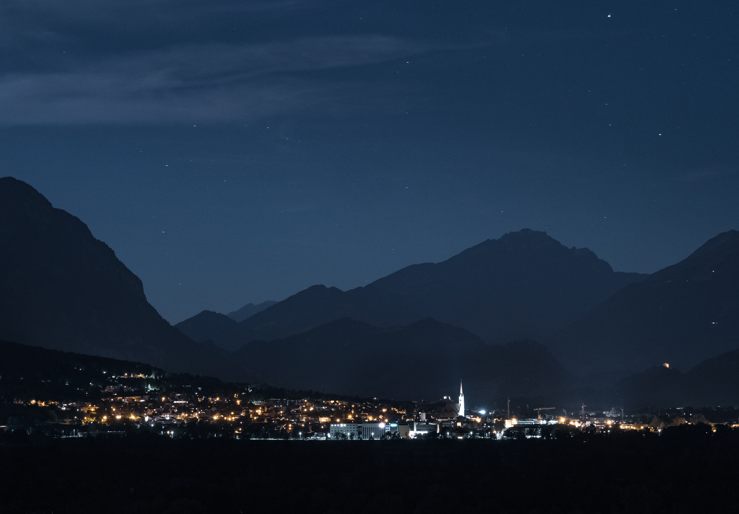 The Alps at Night