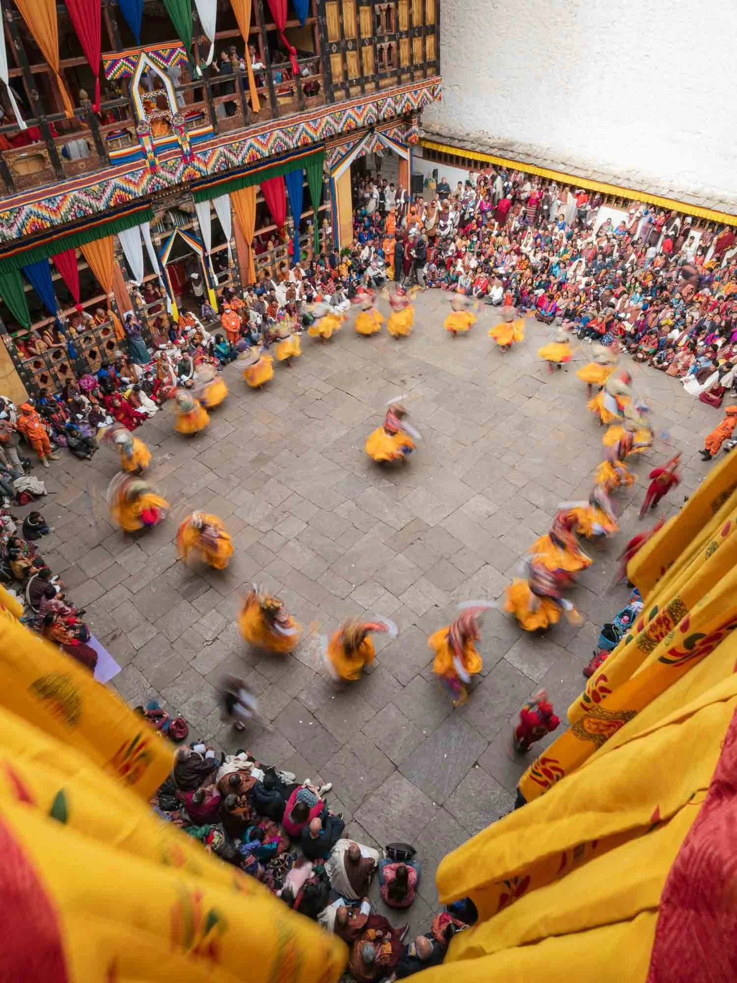  Everything Else 
 The Dance 
Paro is home to one of the most important and largest Tshechu festivals in Bhutan. It serves to generate merit and transmit the teachings of Guru Rinpoche through sacred dances, traditional music, and historic costumes.