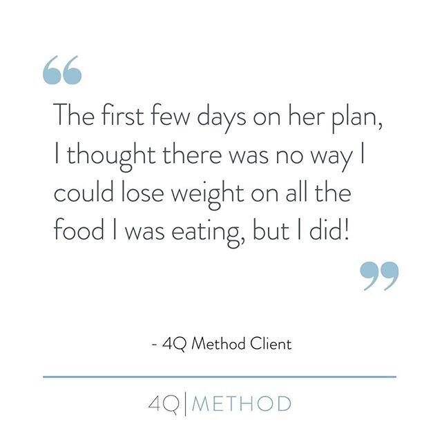 All the weight loss you want without any of the deprivation. #4QMethod