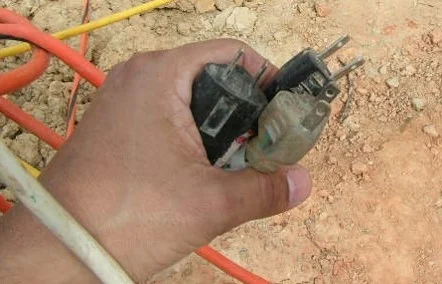Never use extension cords that have broken or missing ground pins!
