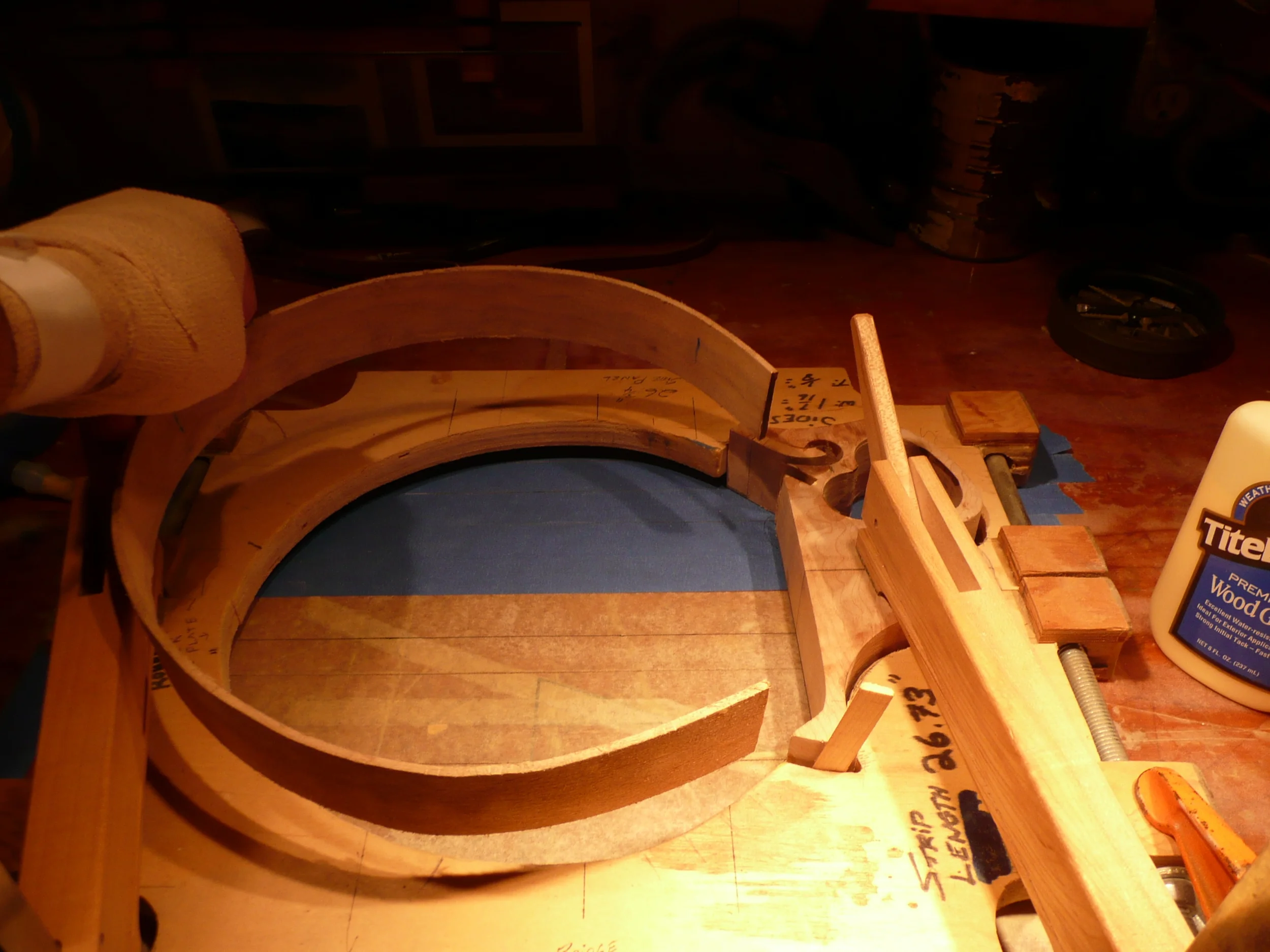  Side (rim) fitted to neck block 