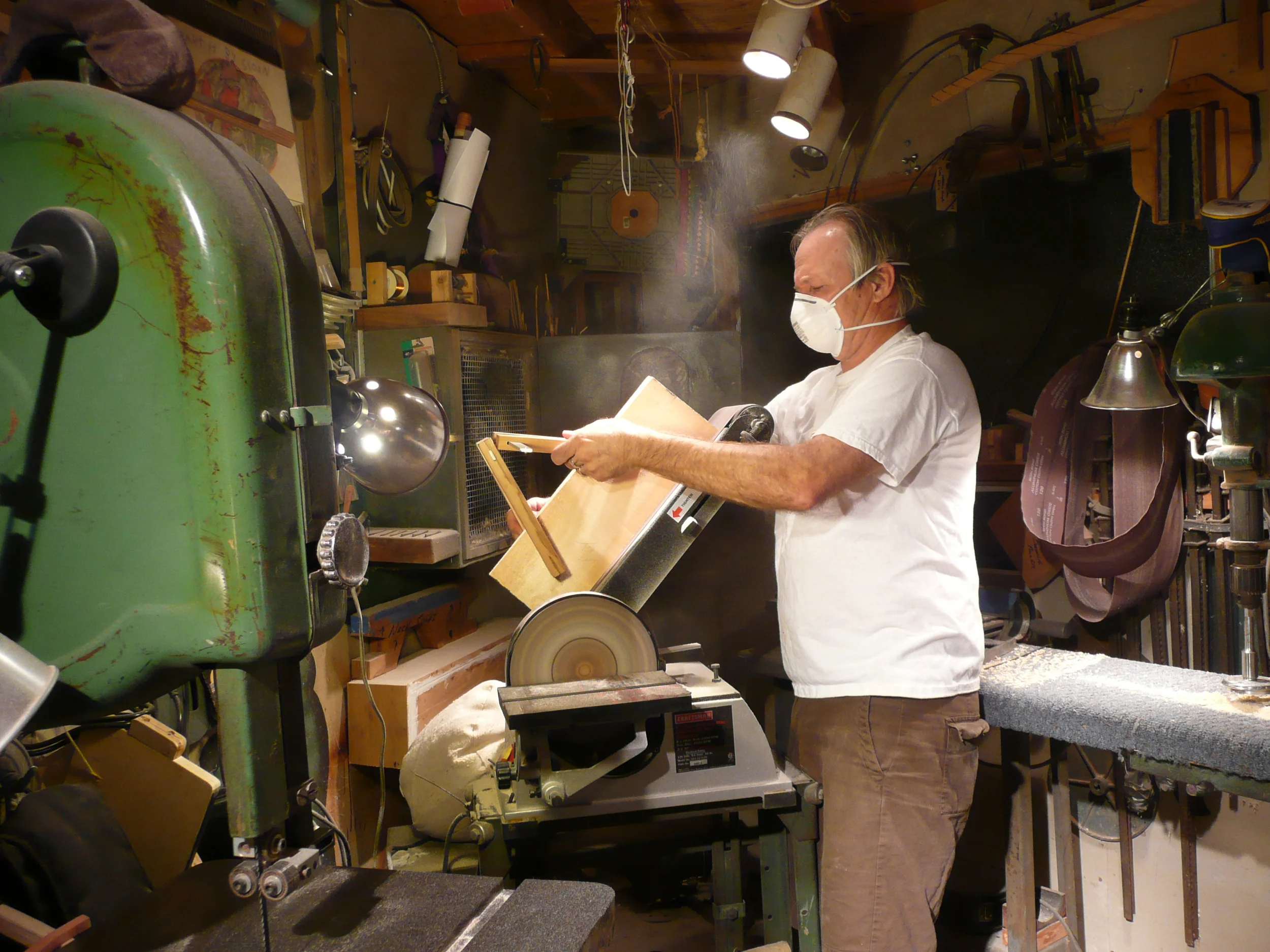  Sanding glue surface to 90 