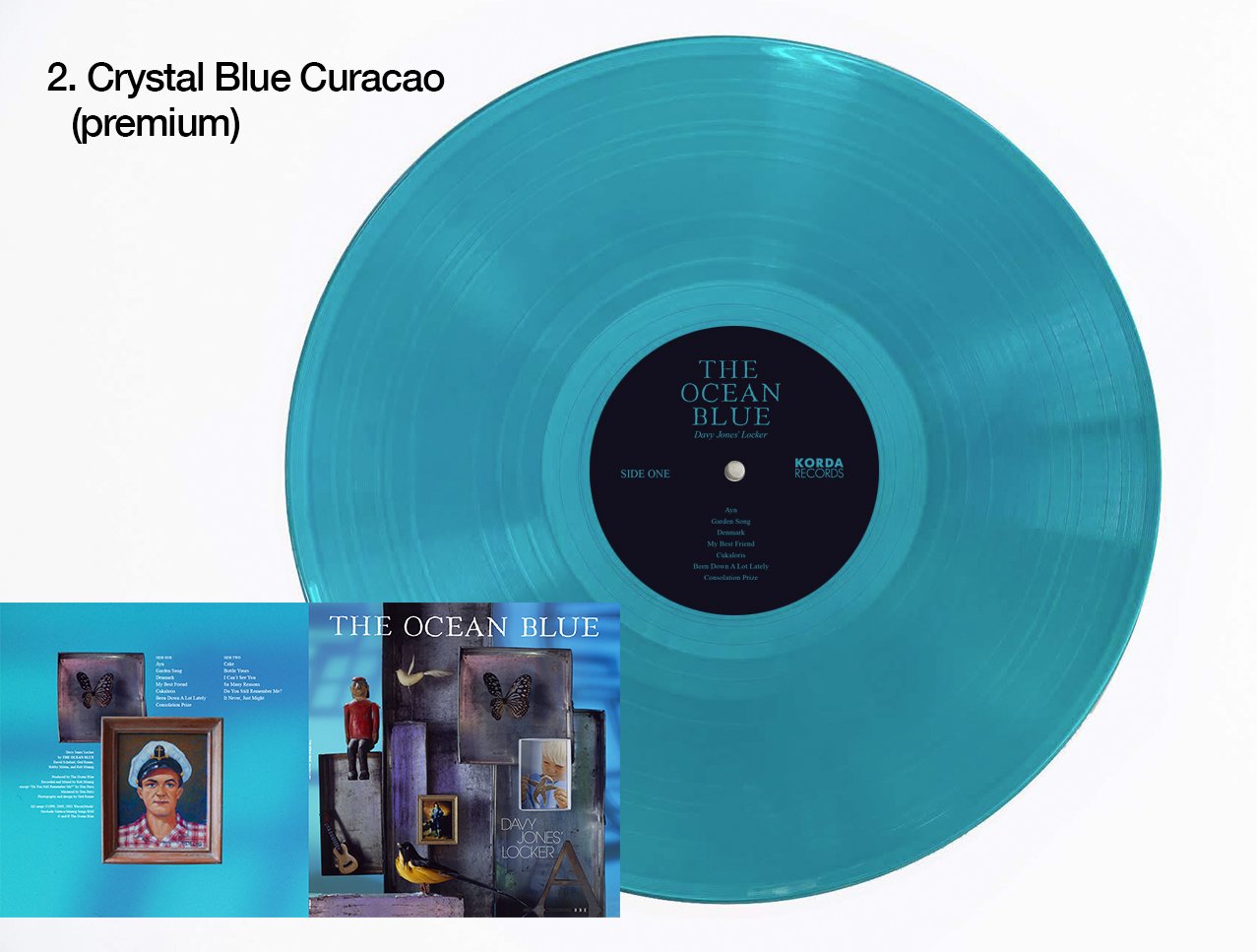 NEW* DAVY JONES LOCKER LP (2023 Clear Lt. Blue Vinyl) — The Ocean Blue