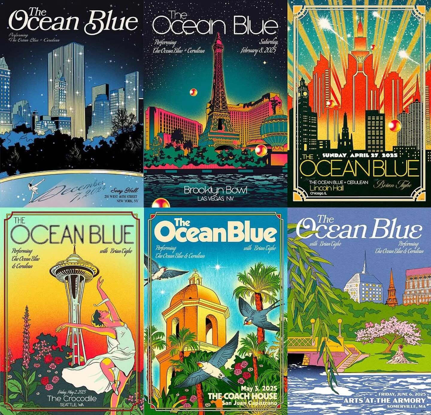 🙏❤️ to @modmoiselle1 for her beautiful posters and to all of you who came to theses shows 💙 it&rsquo;s been a beautiful experience to share the albums again, we hope to do it again someday 🌊 #Repost @modmoiselle1
・・・
@theoceanblue appreciation pos