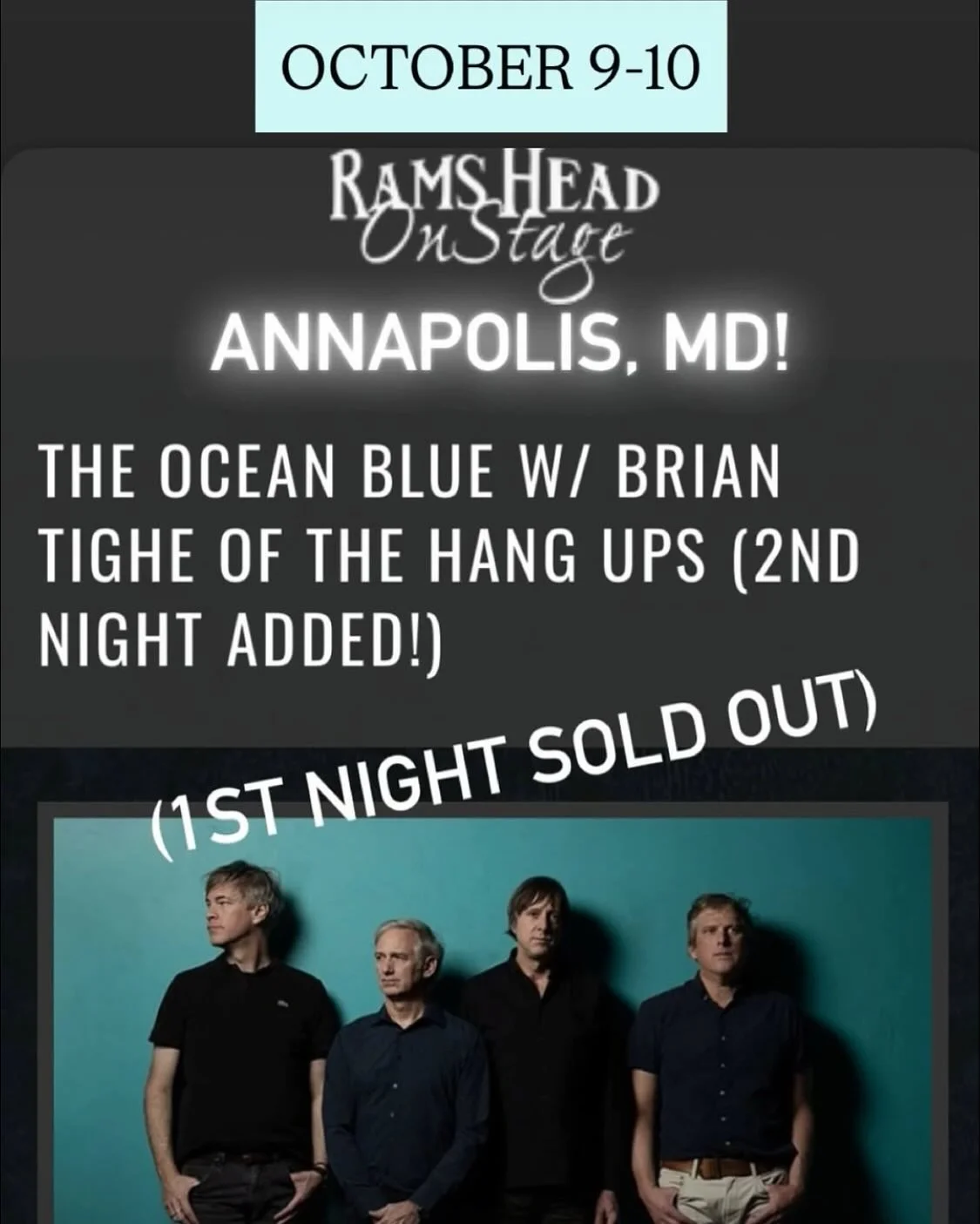 Next Up: Annapolis MD + Toms River NJ / Oct 9-11 🌊🌊🌊 🎟️ links in bio