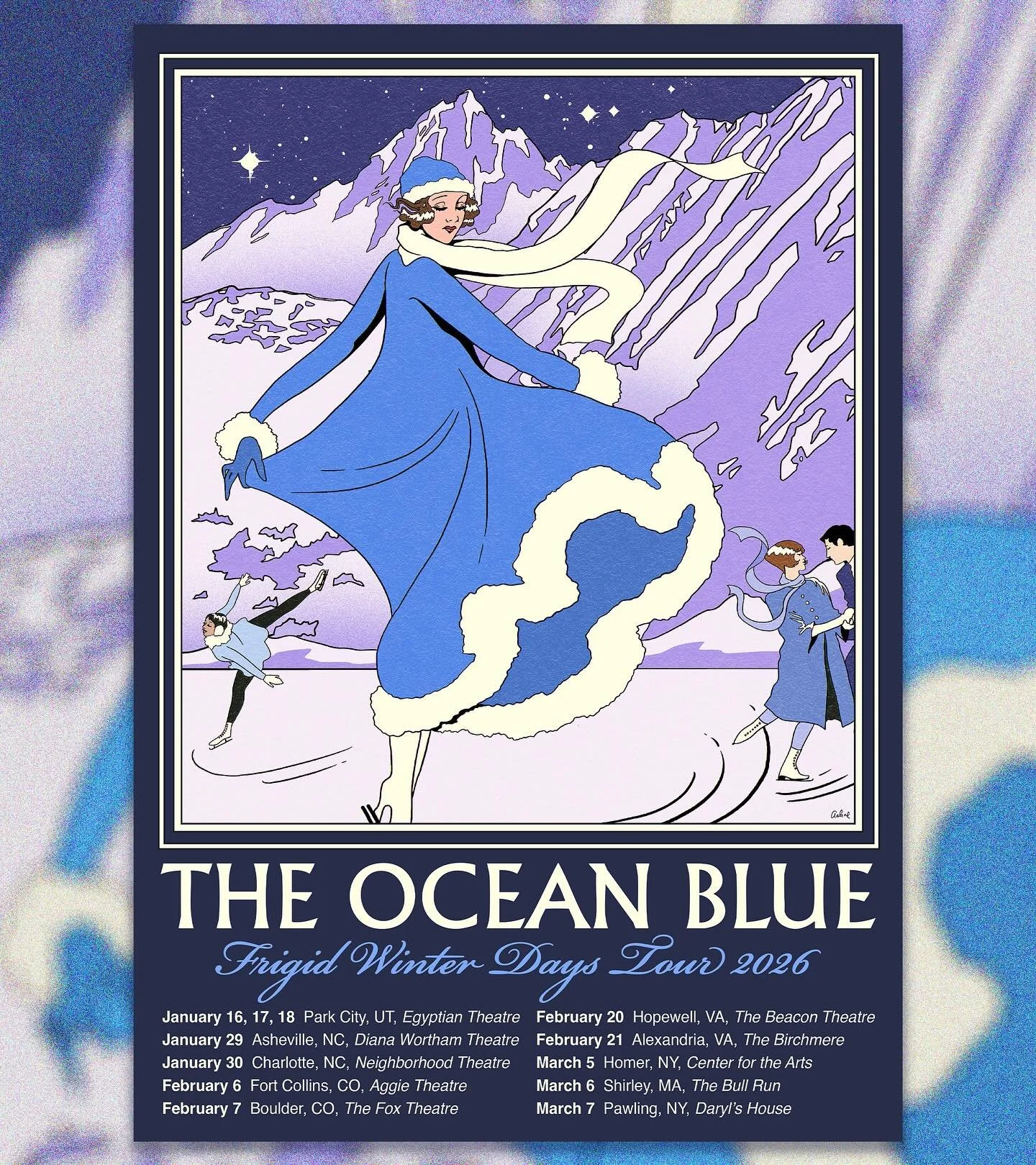 Happy New Year! Our Frigid Winter Days tour begins in just 2 weeks with a 3 day run at the Egyptian Theatre in Park City Utah. We will be hitting some great wintry destinations this tour, and leaning into the darker and dreamier side of our catalog. 