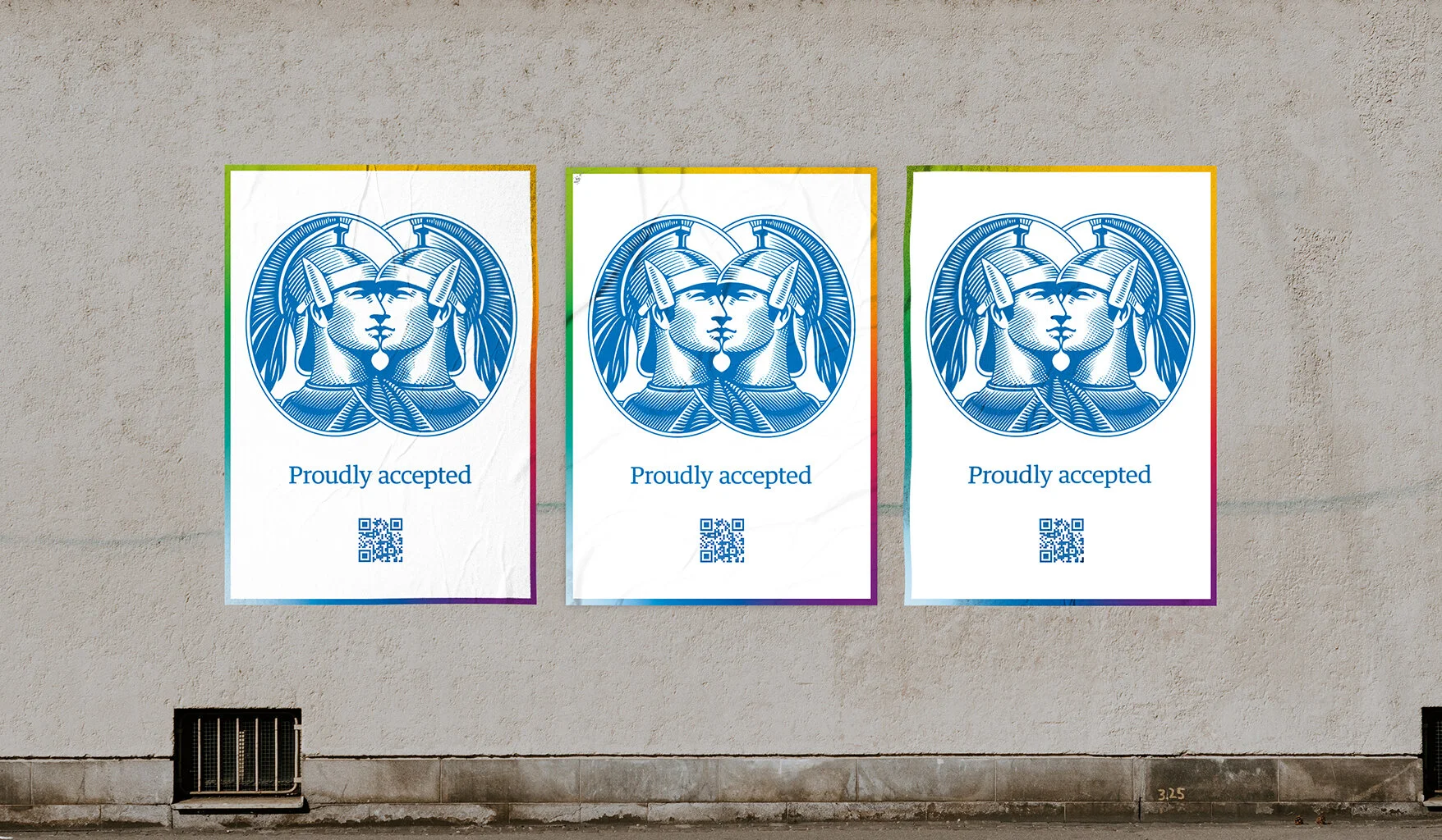  The street posters lead the public to a simple landing page that helps tell the story of support for the LGBTQ+ community and allows merchants to become a part of the initiative. 