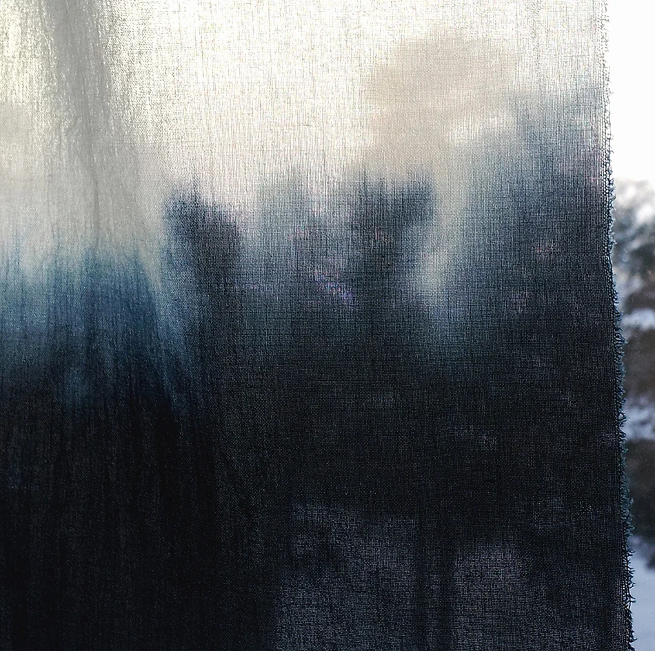  Projekt Mellanrummet. Igenom. Färgeri i shibori-teknik, fotografi.  All rights reserved. copyright&nbsp;Christel Kurén 2015. 