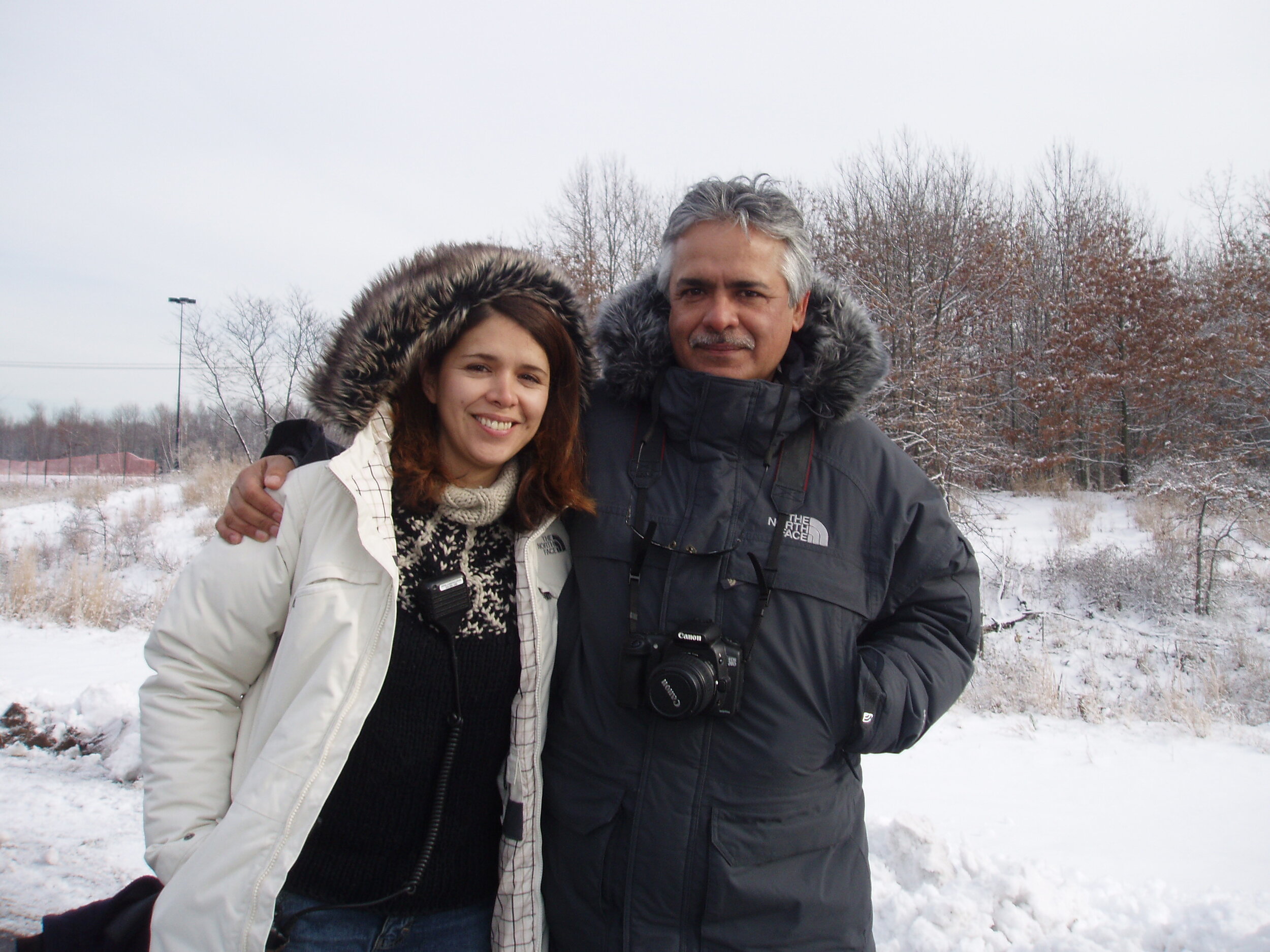 Ana Cuadra with cinematographer Anil Mehta