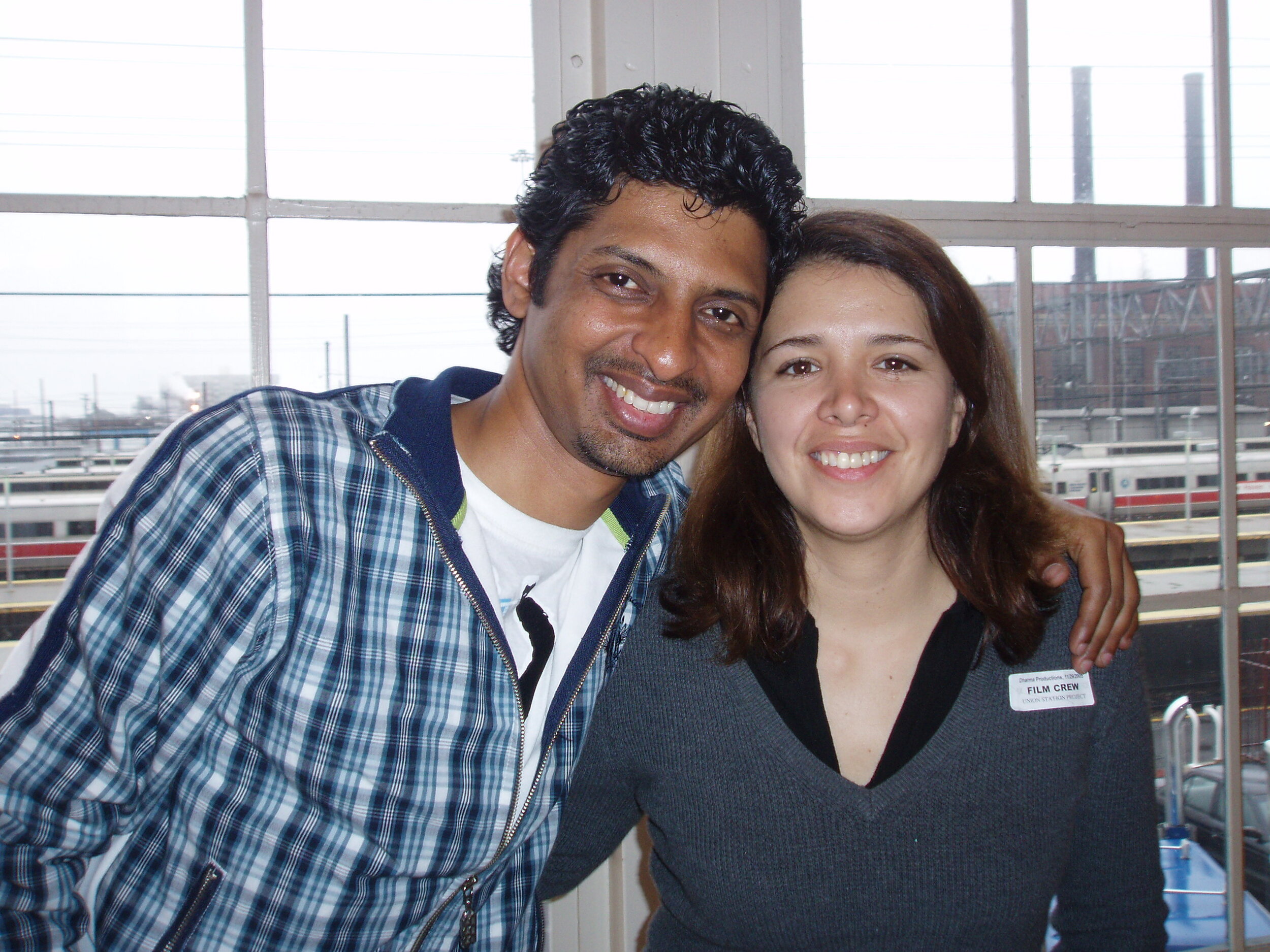 Ana Cuadra with writer Niranjan Iyengar 