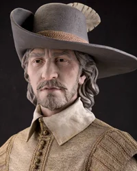 Captain Bartholomew Gosnold sculpted figure by StudioEIS based on forensic facial reconstruction by sculptor Amanda Danning