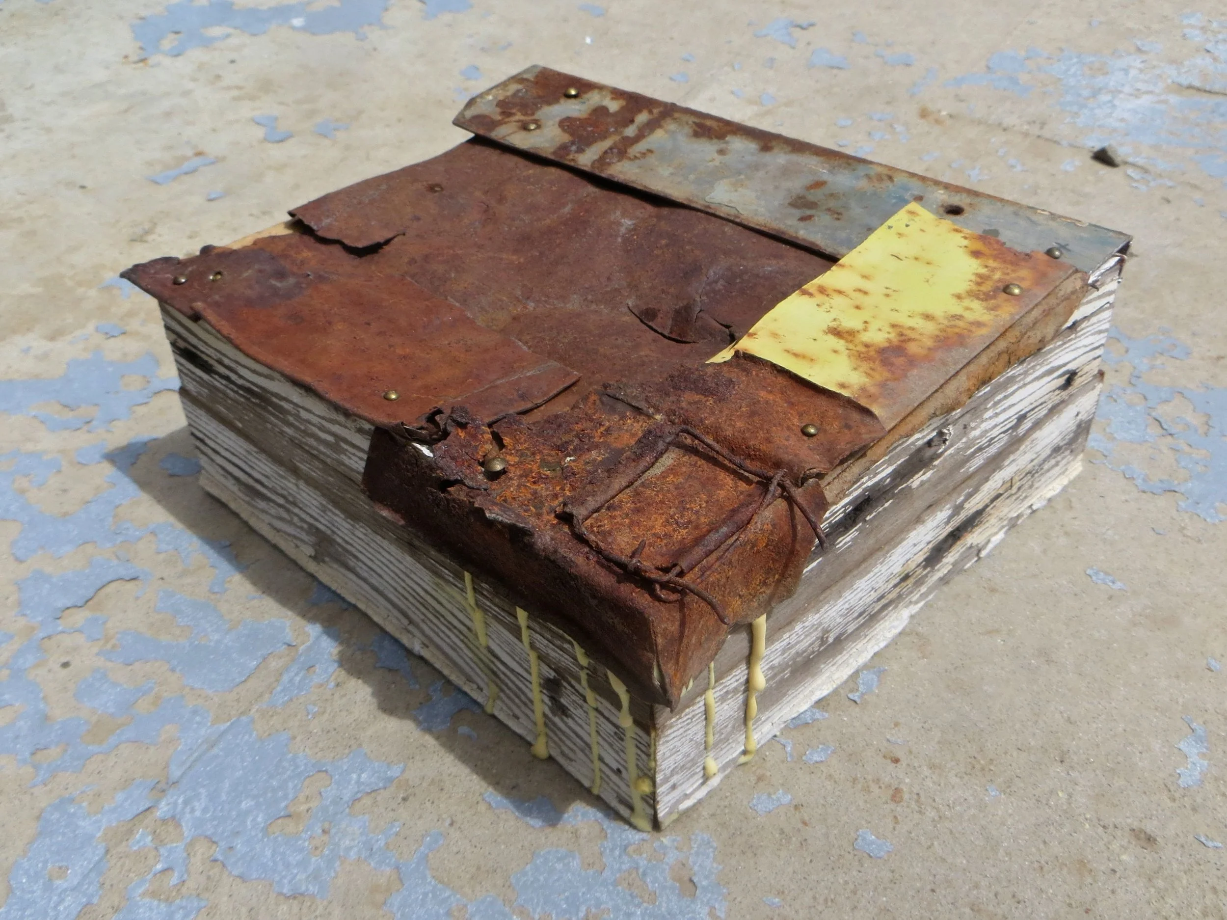Sweaty Creek NV (detail) Found objects, wood glue, nails. 2016 Collection of Silver City NV