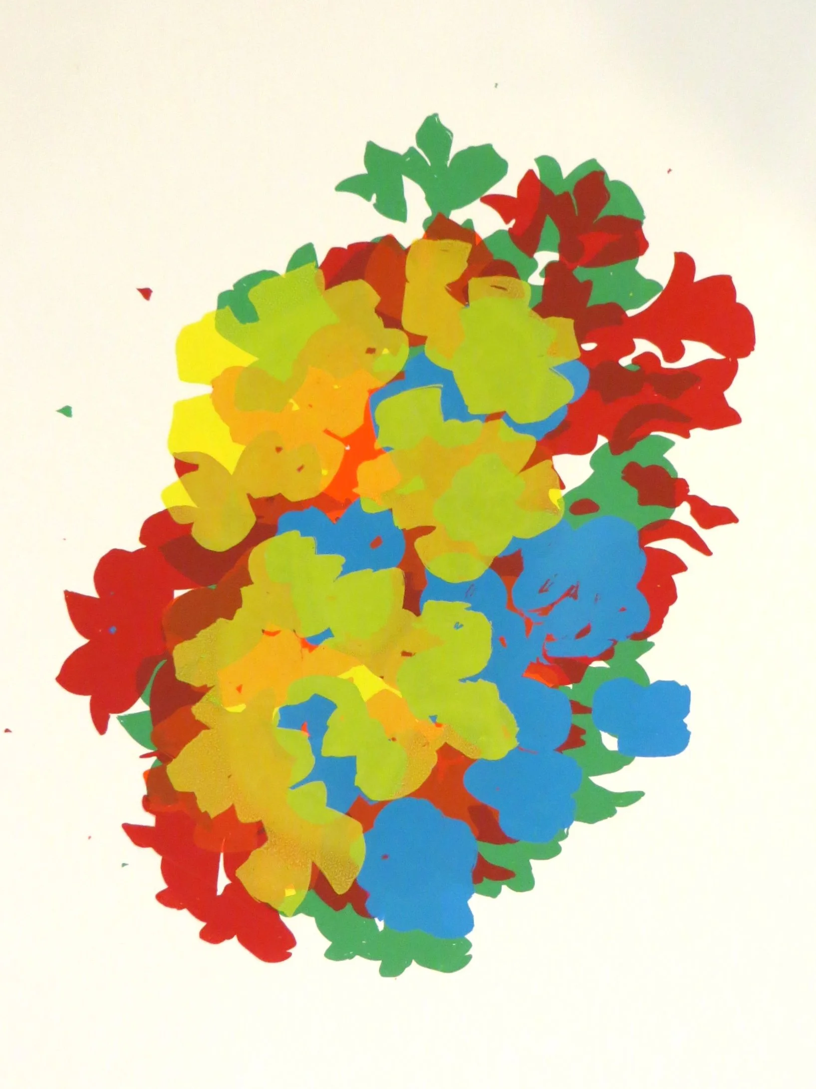 Flowers 7 2015 serigraph 14" h x 11" w