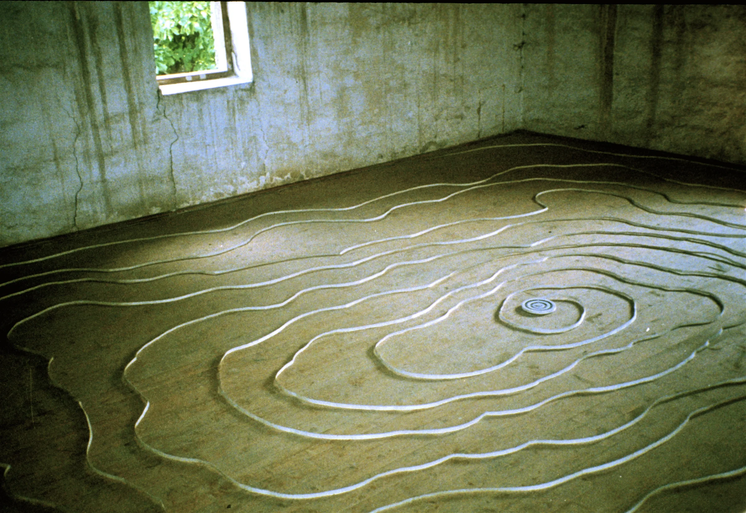   In 1996 I was at   a symposium   [1]   in the Czech Republic making sculptures &amp; installations.   One day I found a dartboard in a second-hand shop &amp; realized that it was made of tightly-rolled paper, a kind of heavy paper or thin cardboard