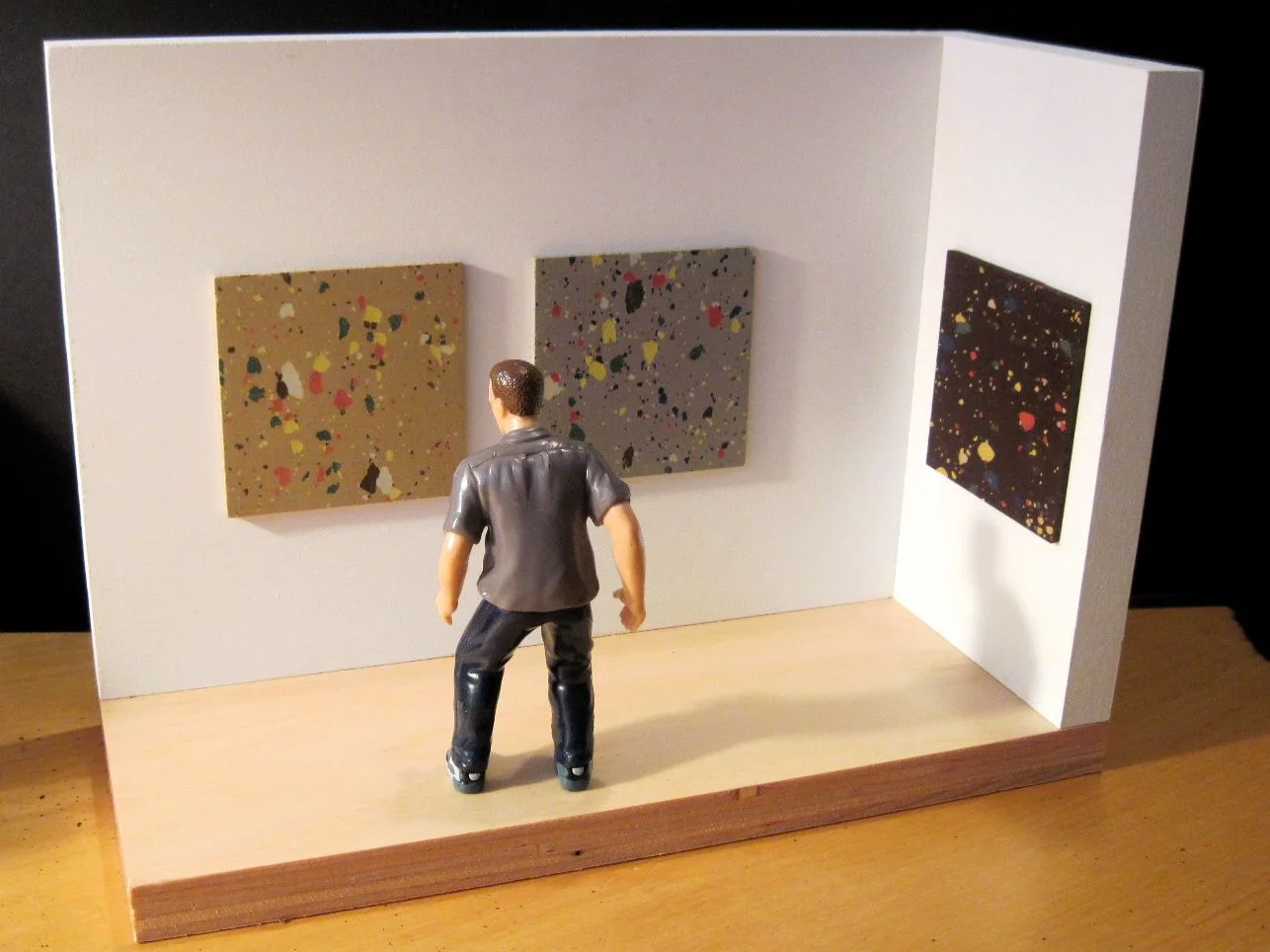 Arrested In His Tracks 2013 Mixed media 8.75" h x 12" l x 5" w