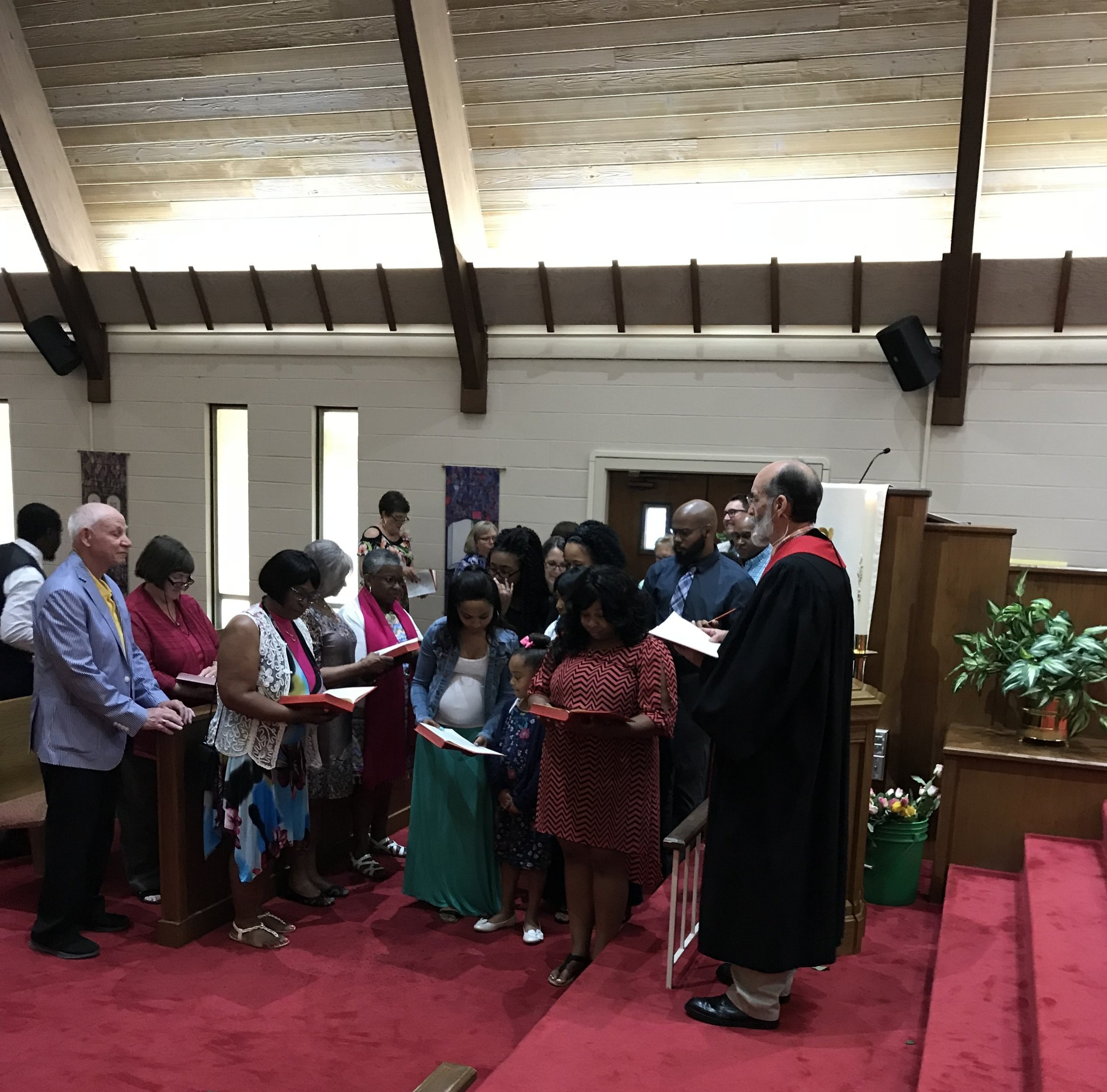 Nyasia Adams joining our church!