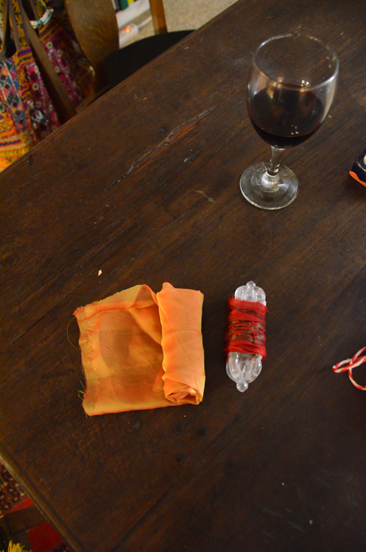 Preparing the dorjes