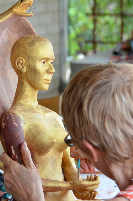 First coat of gold