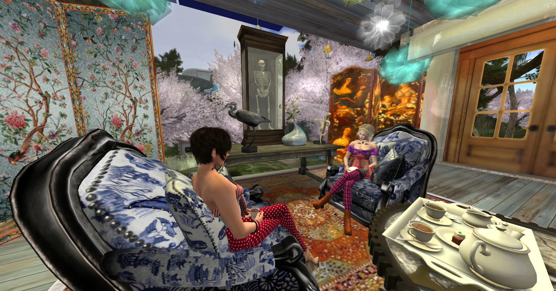  Tea at home with SingingHeart. 