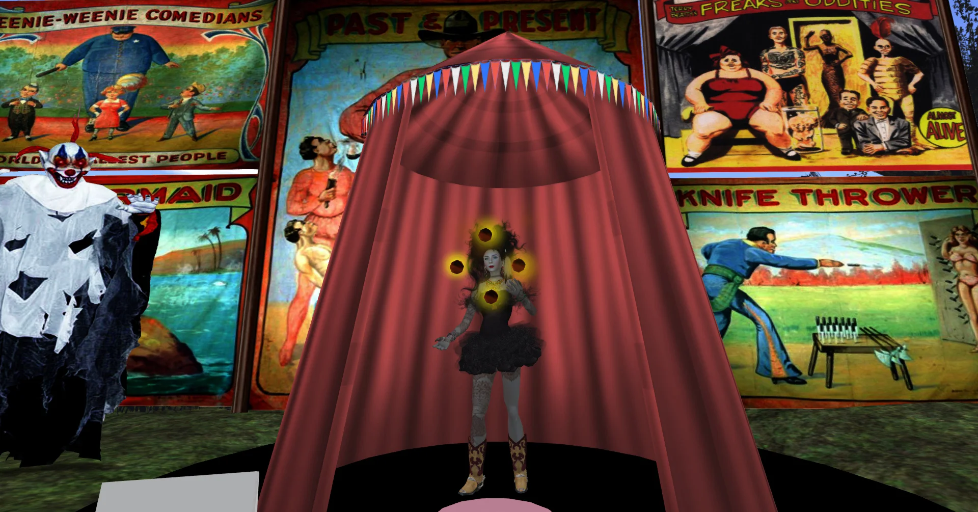  At the night circus. 