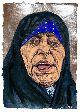 Elderly Protestor by Cheryl De Ciantis 2022