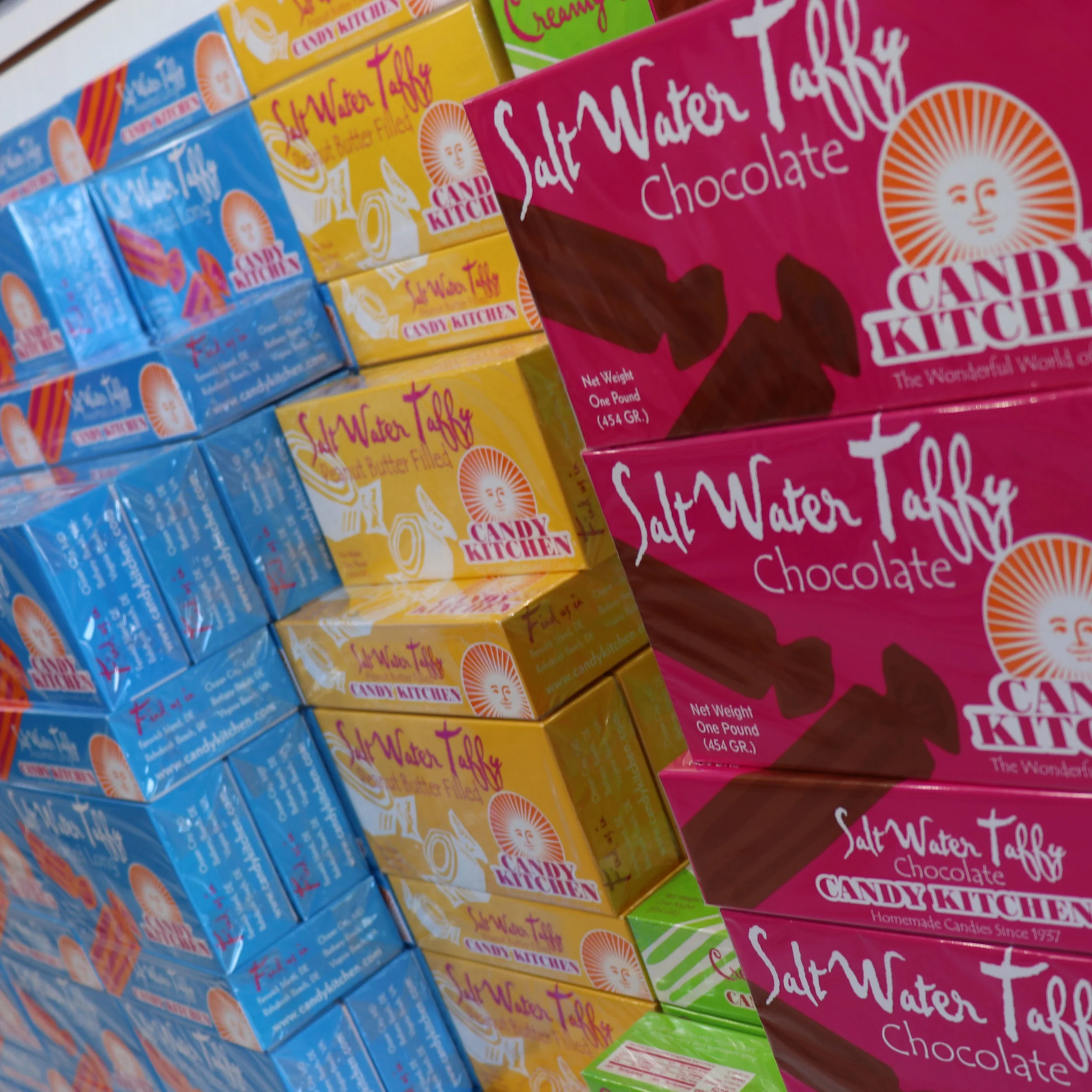 Colorful Candy Kitchen taffy.