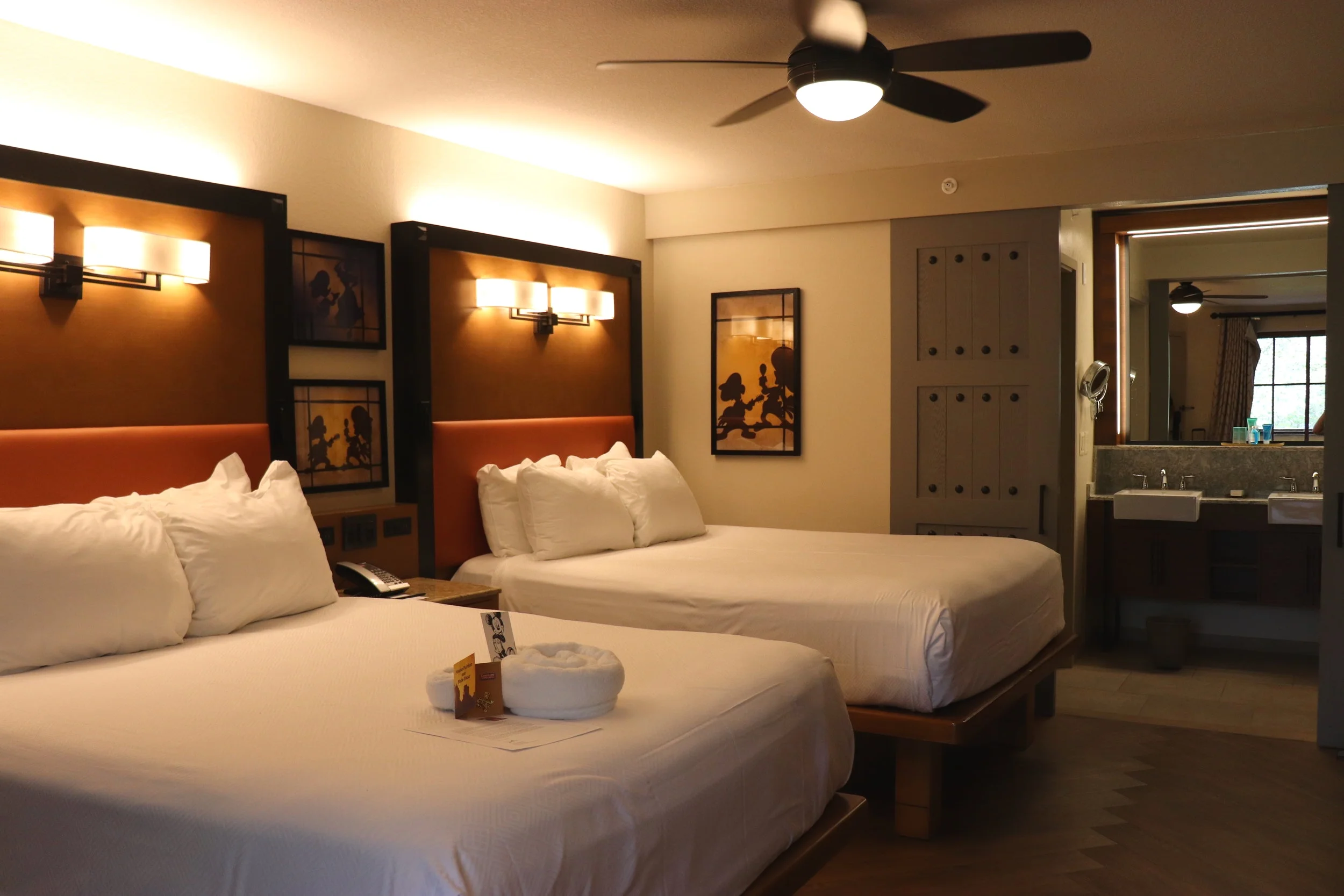 Our newly remodeled room at Coronado Springs.