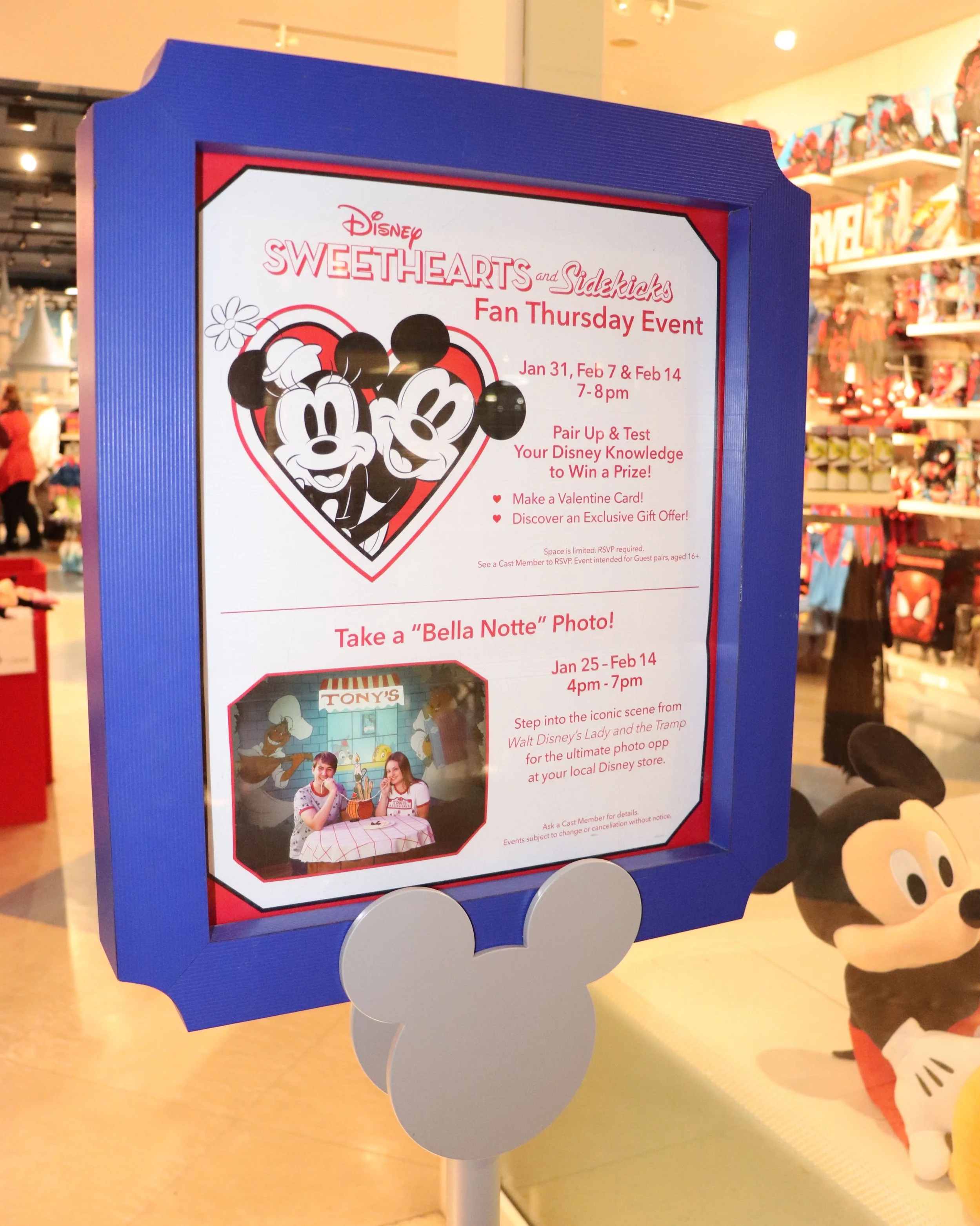 A sign announcing the event.
