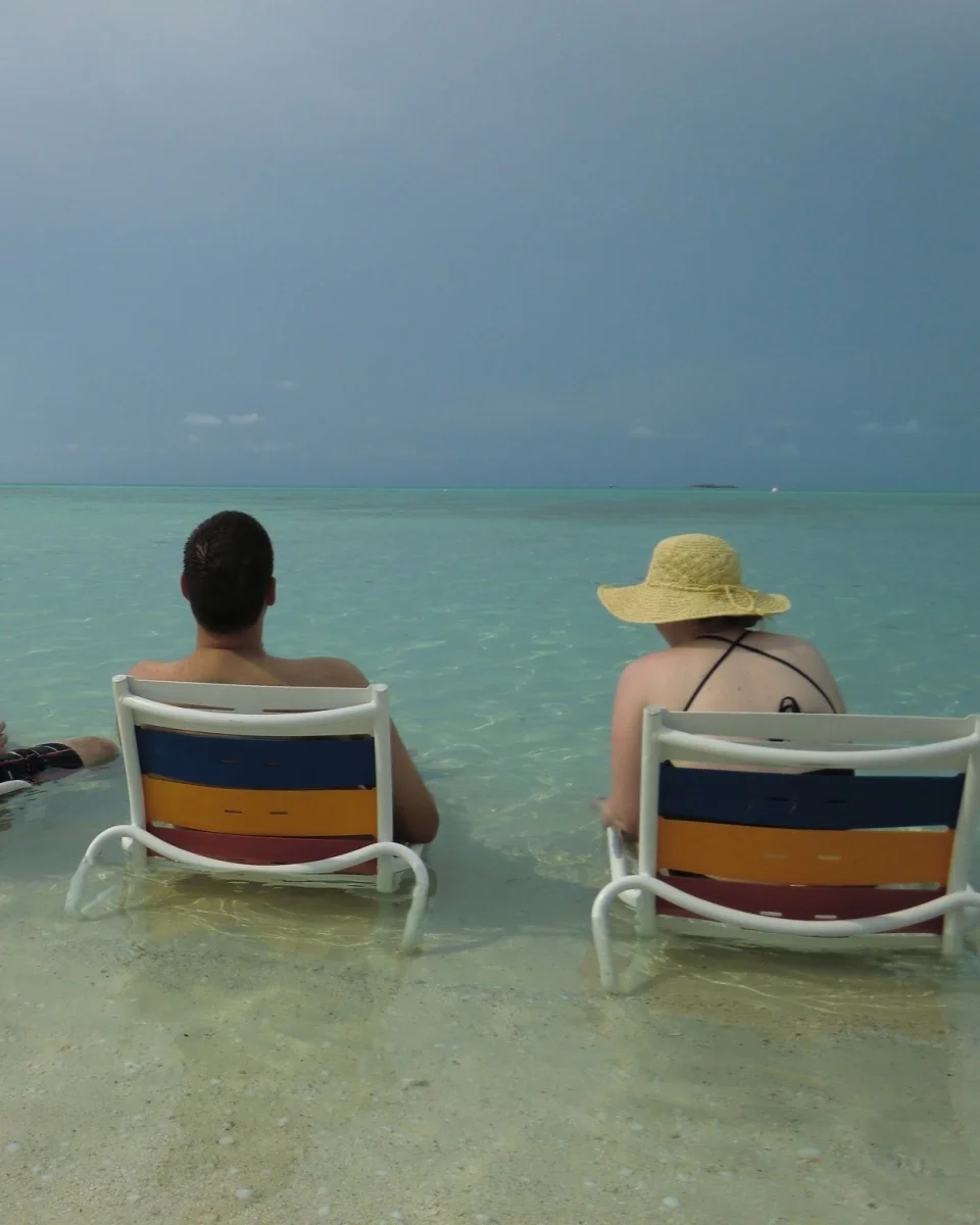 Enjoying Serenity Bay on Castaway Cay.