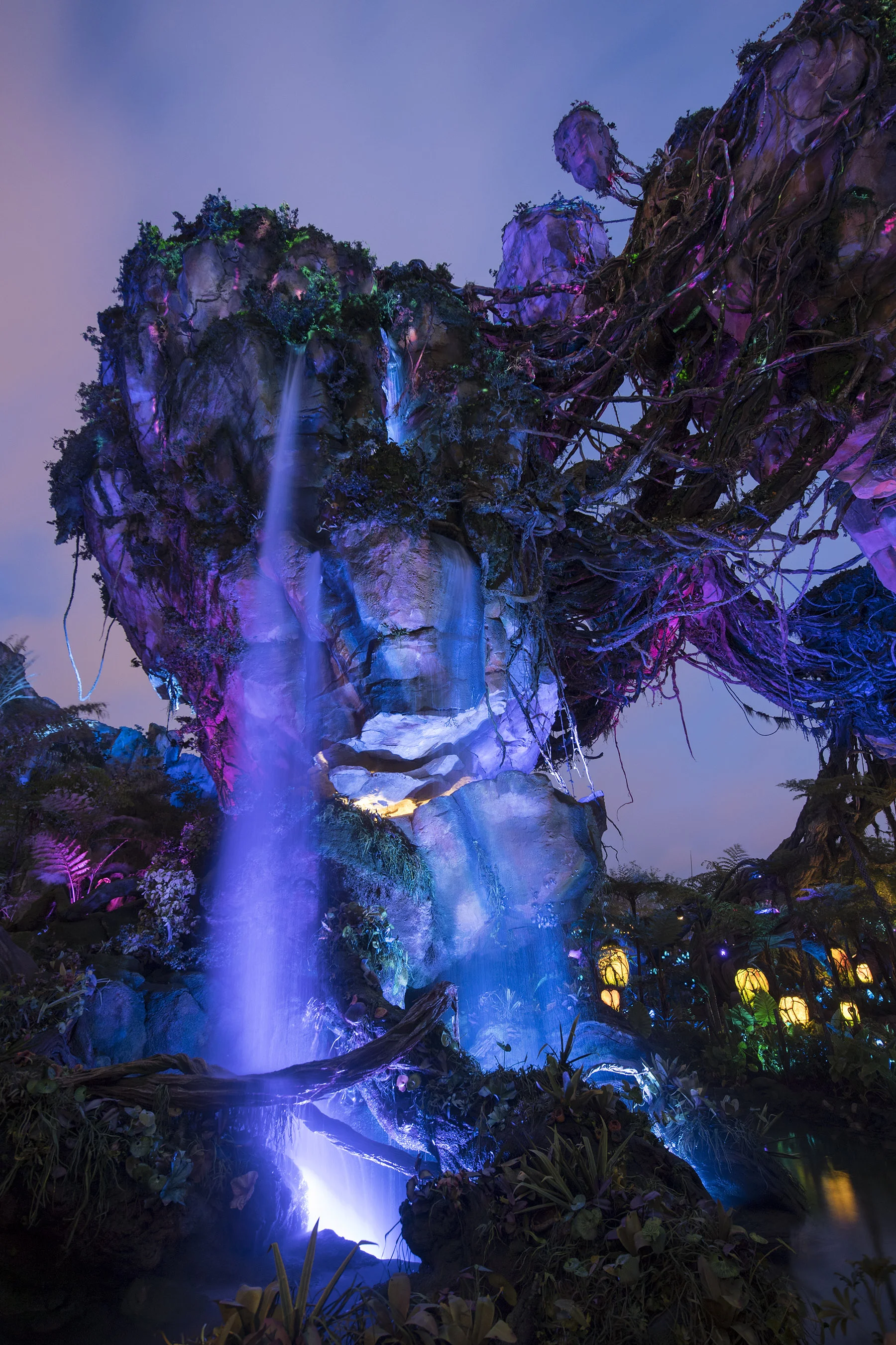 Pandora mountains at night. (Photo credit: Disney)