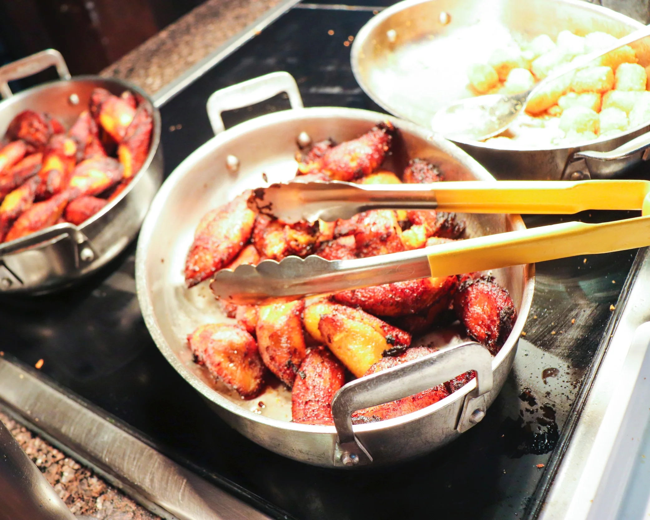 Plantains and the best tater tots.