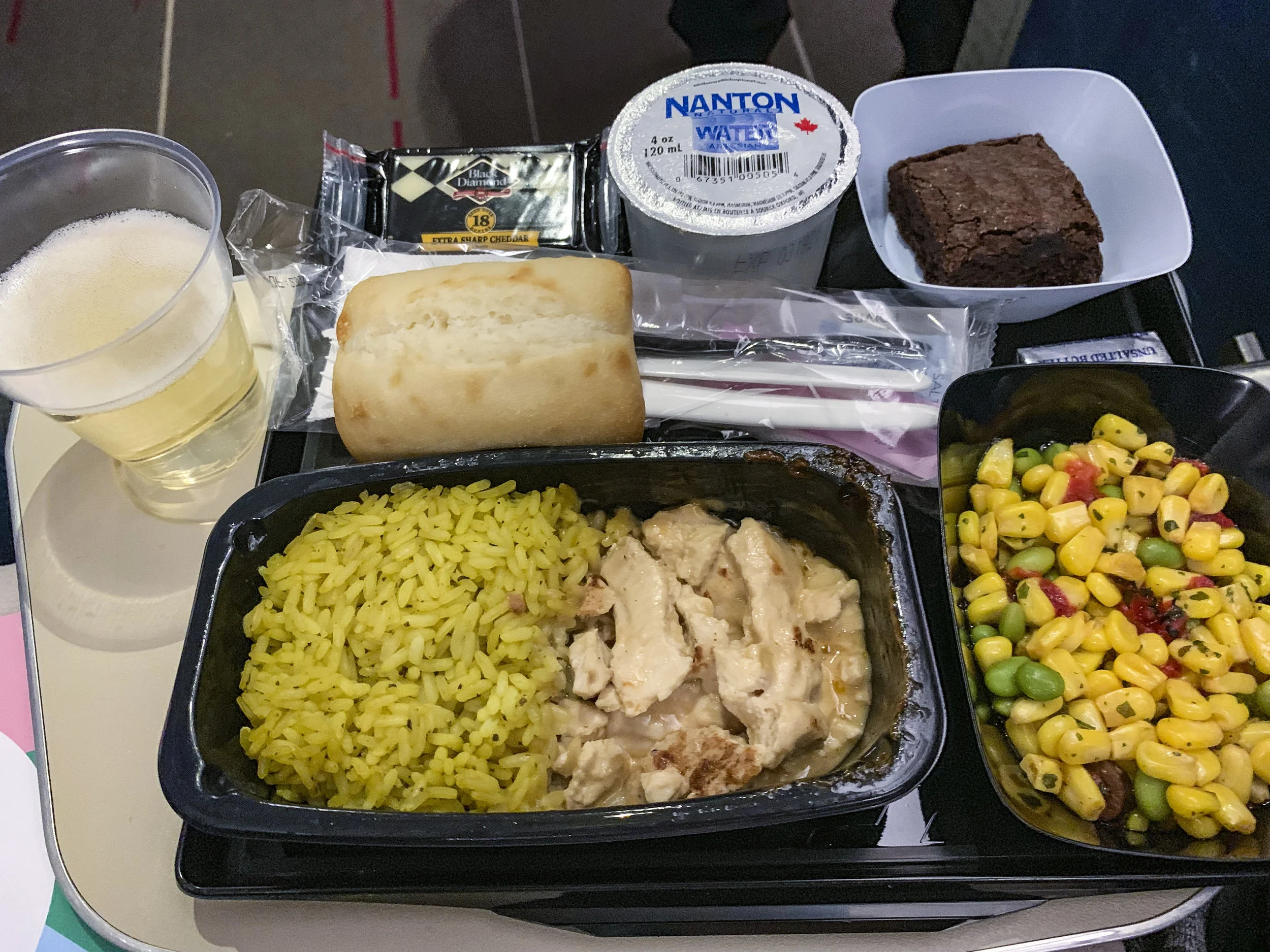 The chicken and rice dish.