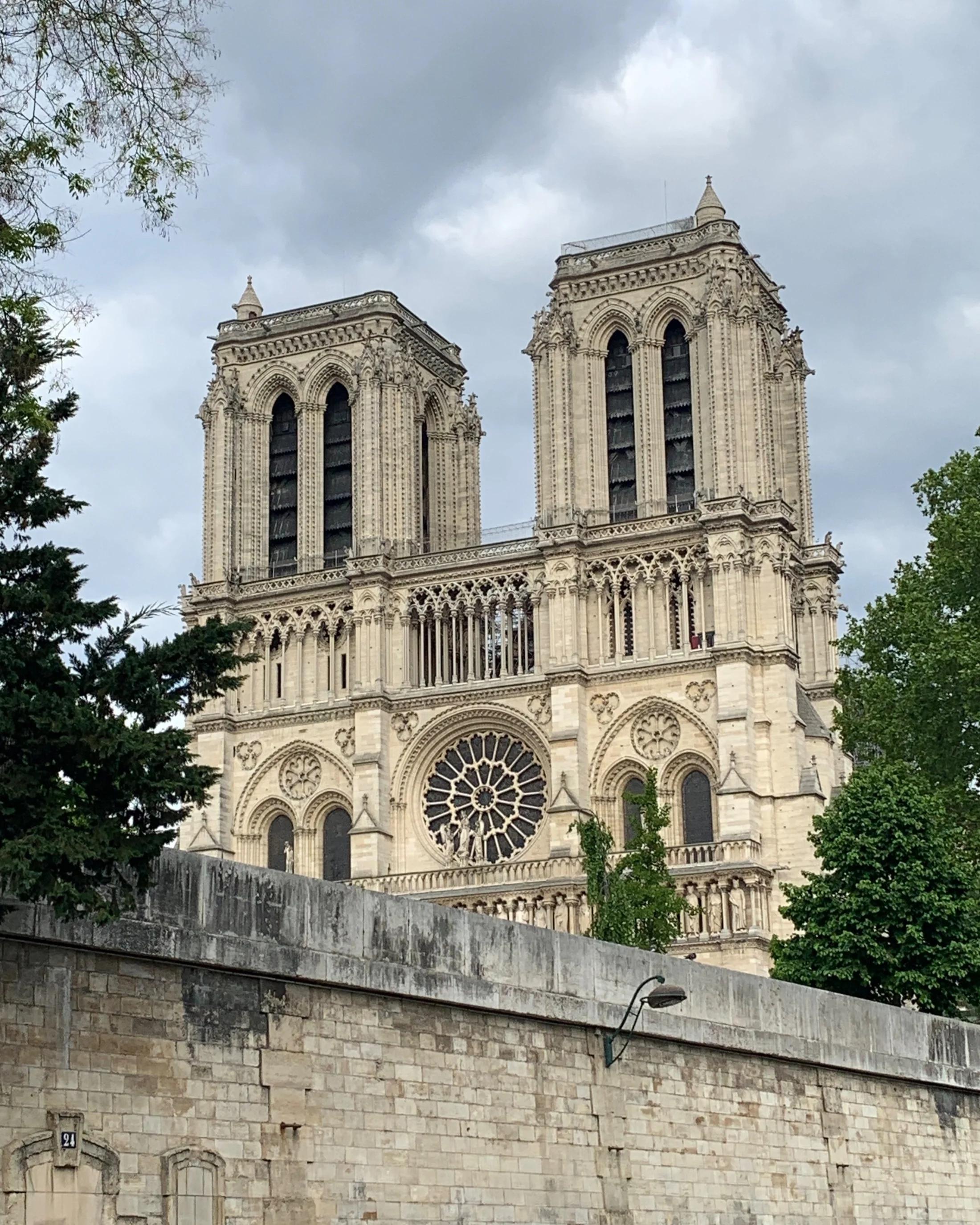 The closest we got to Notre Dame cathedral.